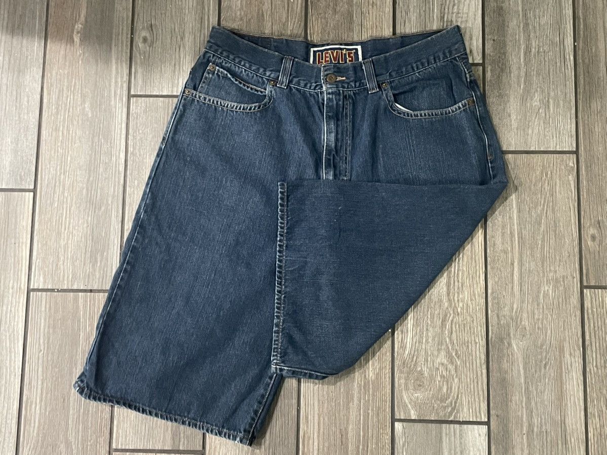 Levi's Levis Navy Blue Denim Shorts Size 38" / US 16 / IT 52 - 1 Thumbnail
