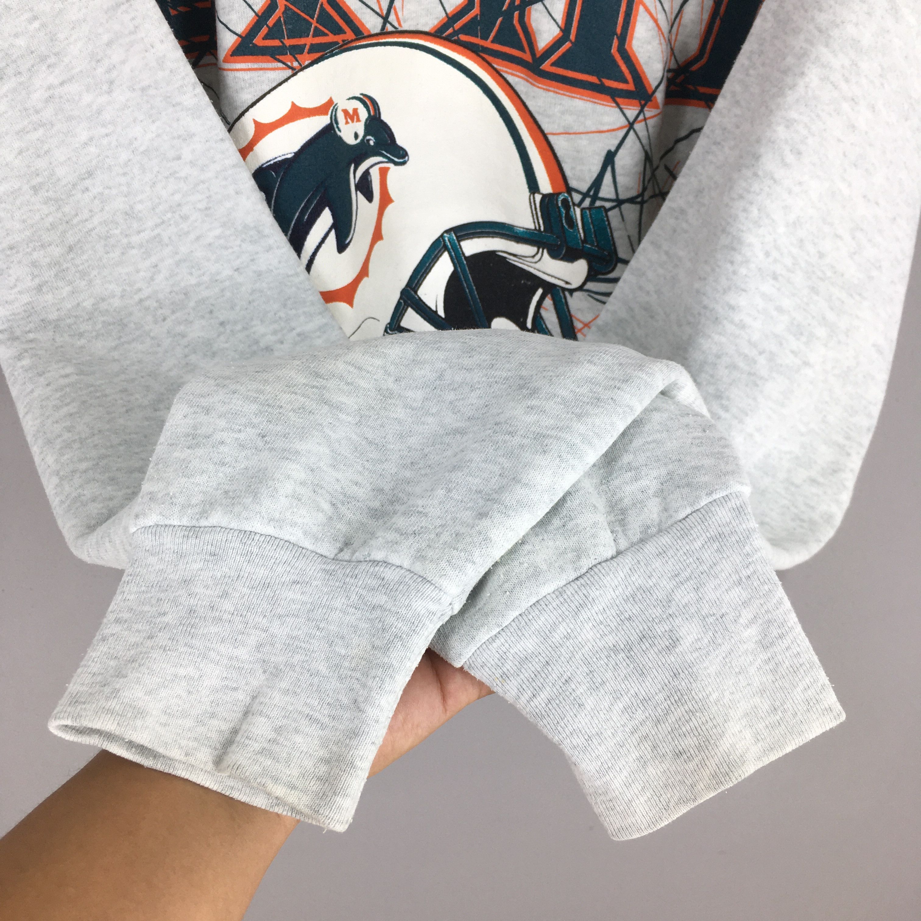NFL Vintage Miami Dolphins NFL Gray Sweatshirt XLarge Size US XL / EU 56 / 4 - 4 Thumbnail