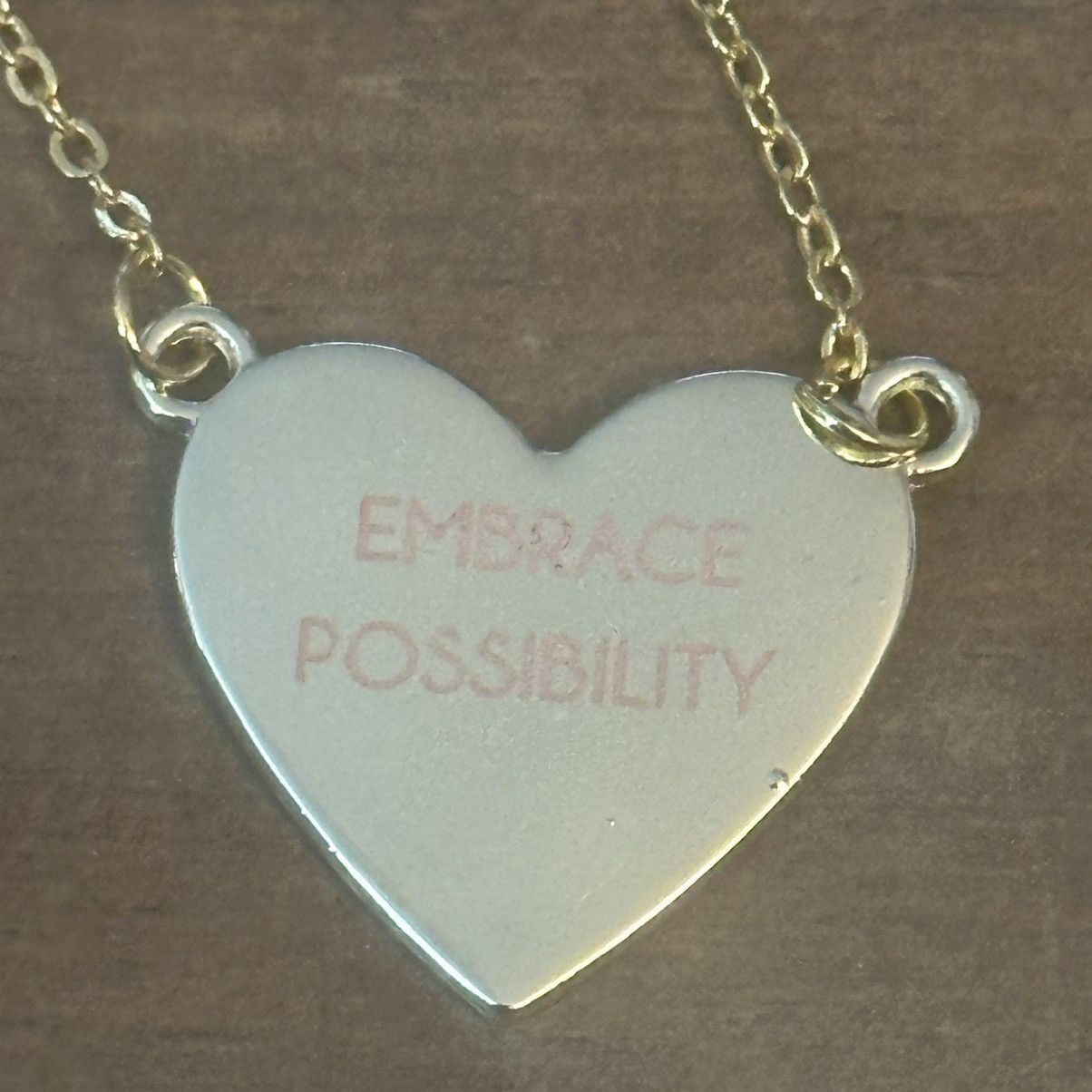 Other Stainless steel elephant Embrace Possibility heart necklace Size ONE SIZE - 4 Thumbnail