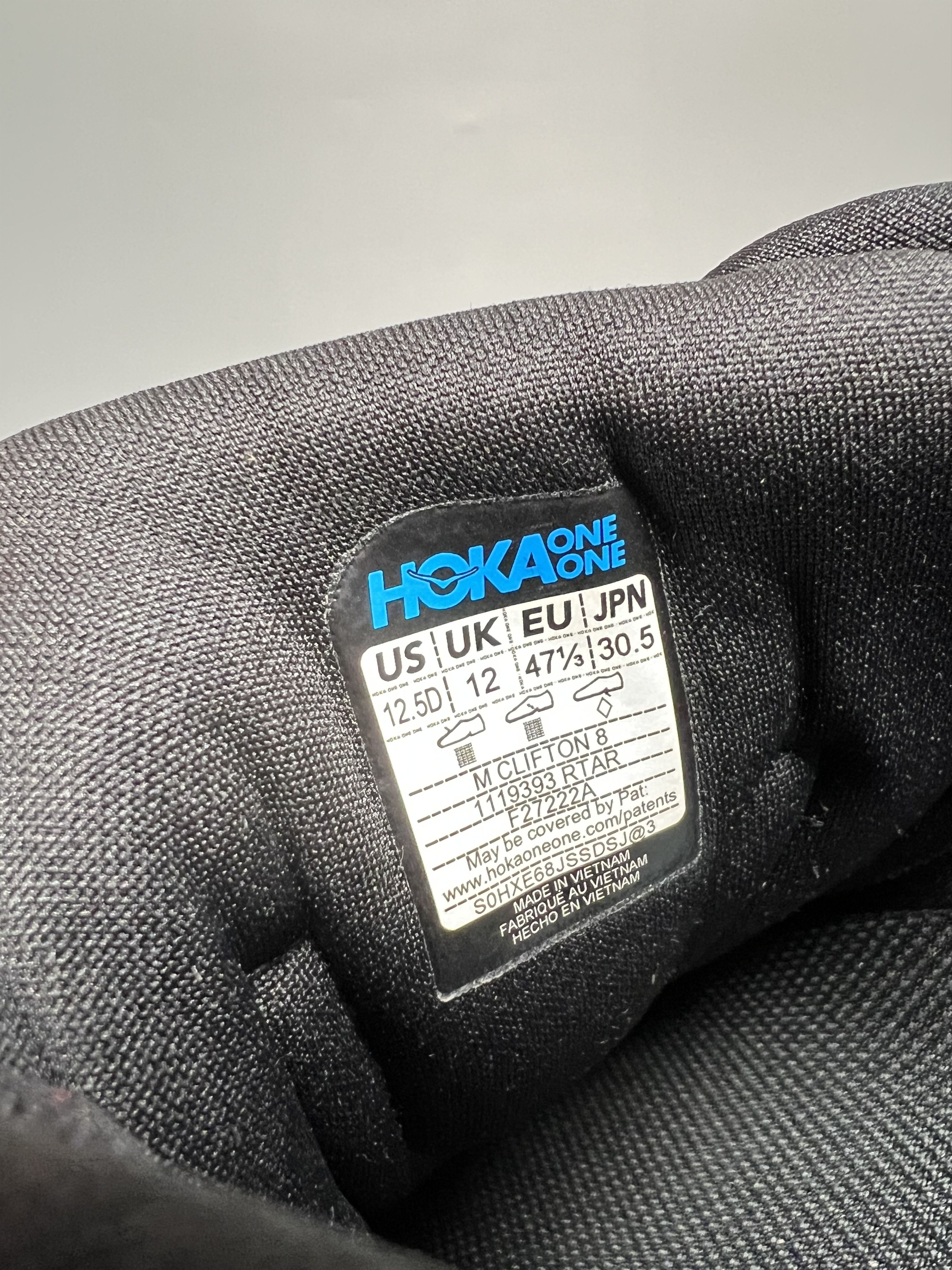 Hoka 12.5D Hoka One One Clifton 8 Men's Running Shoes Walking Gym Size US 12.5 / EU 45-46 - 11 Thumbnail