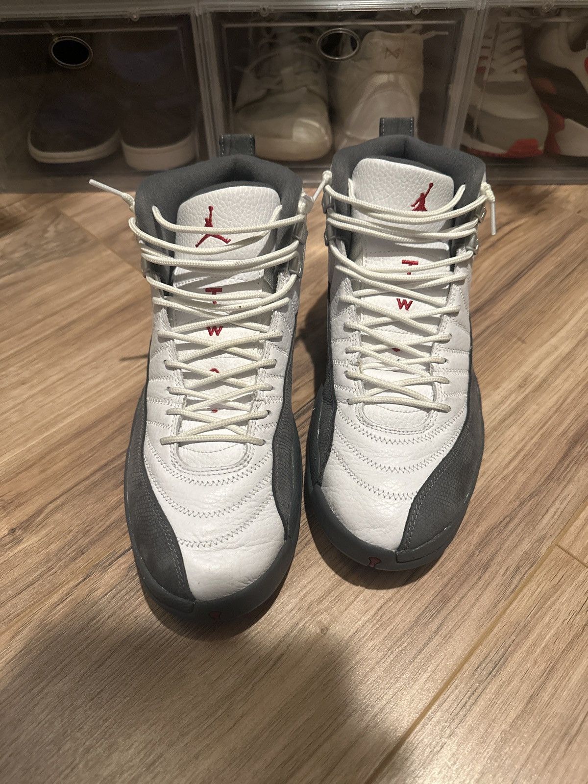 Jordan Brand Jordan 12 Light Dark Grey Size US 11.5 / EU 44-45 - 3 Thumbnail