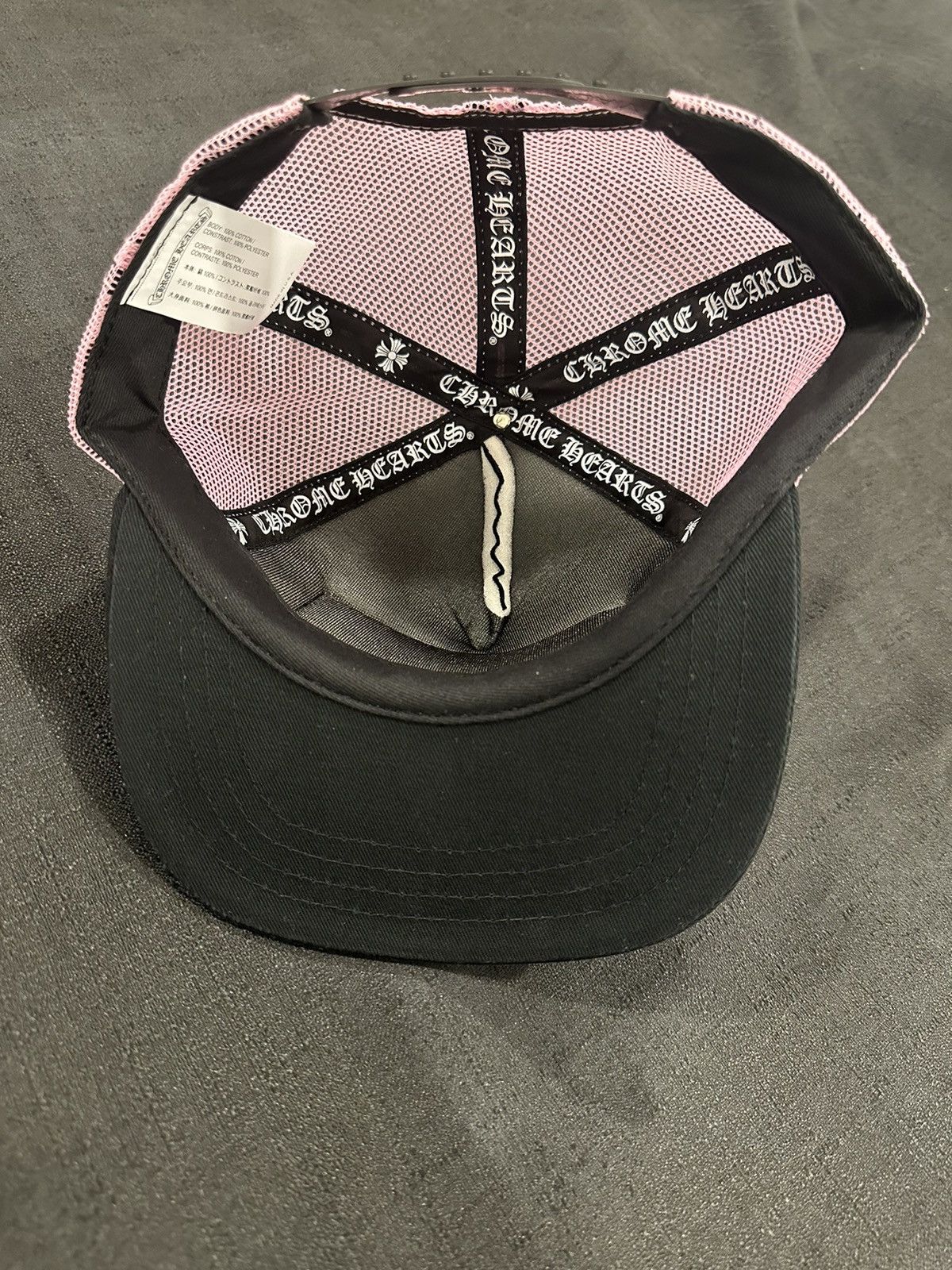 Chrome Hearts Chrome Hearts Hollywood CH Trucker Black/Pink RARE Size ONE SIZE - 3 Thumbnail
