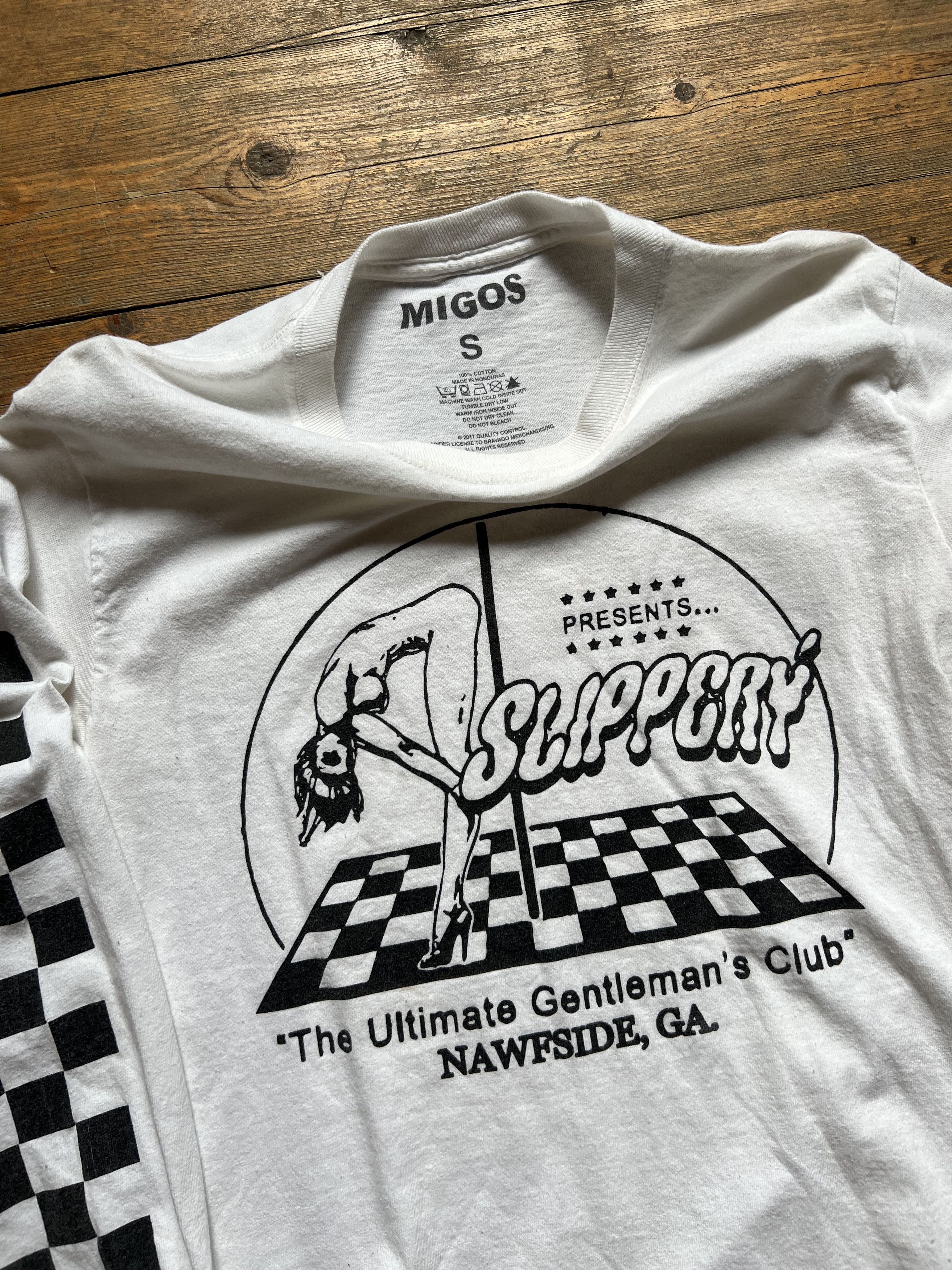 Migos × Rap Tees Migos Slippery Gentelmens Club Tour Tee Size US S / EU 44-46 / 1 - 2 Thumbnail