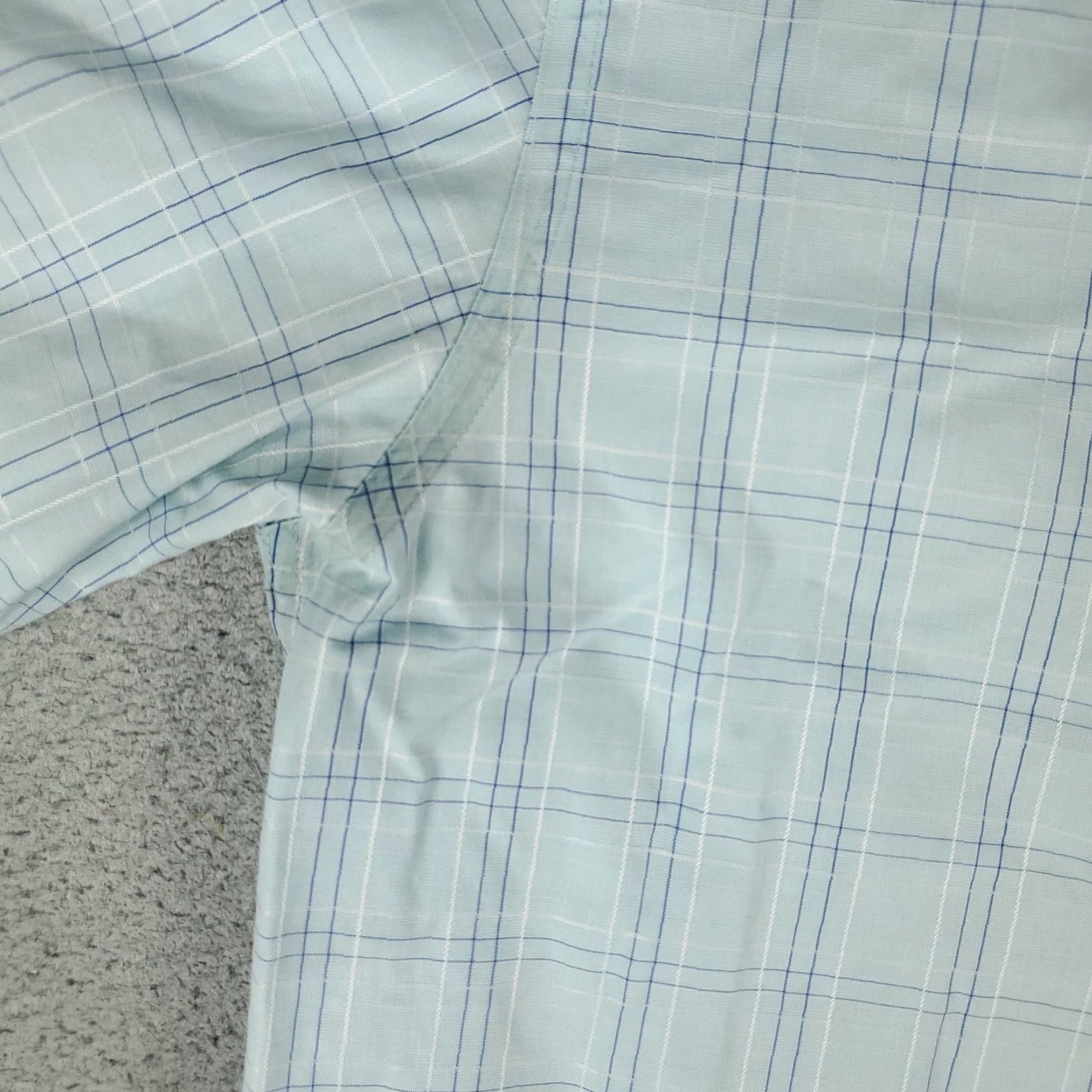 BUGATCHI Bugatchi Shirt Mens Medium Blue Plaid Shaped Fit Button Up Long Sleeve Size US M / EU 48-50 / 2 - 3 Thumbnail