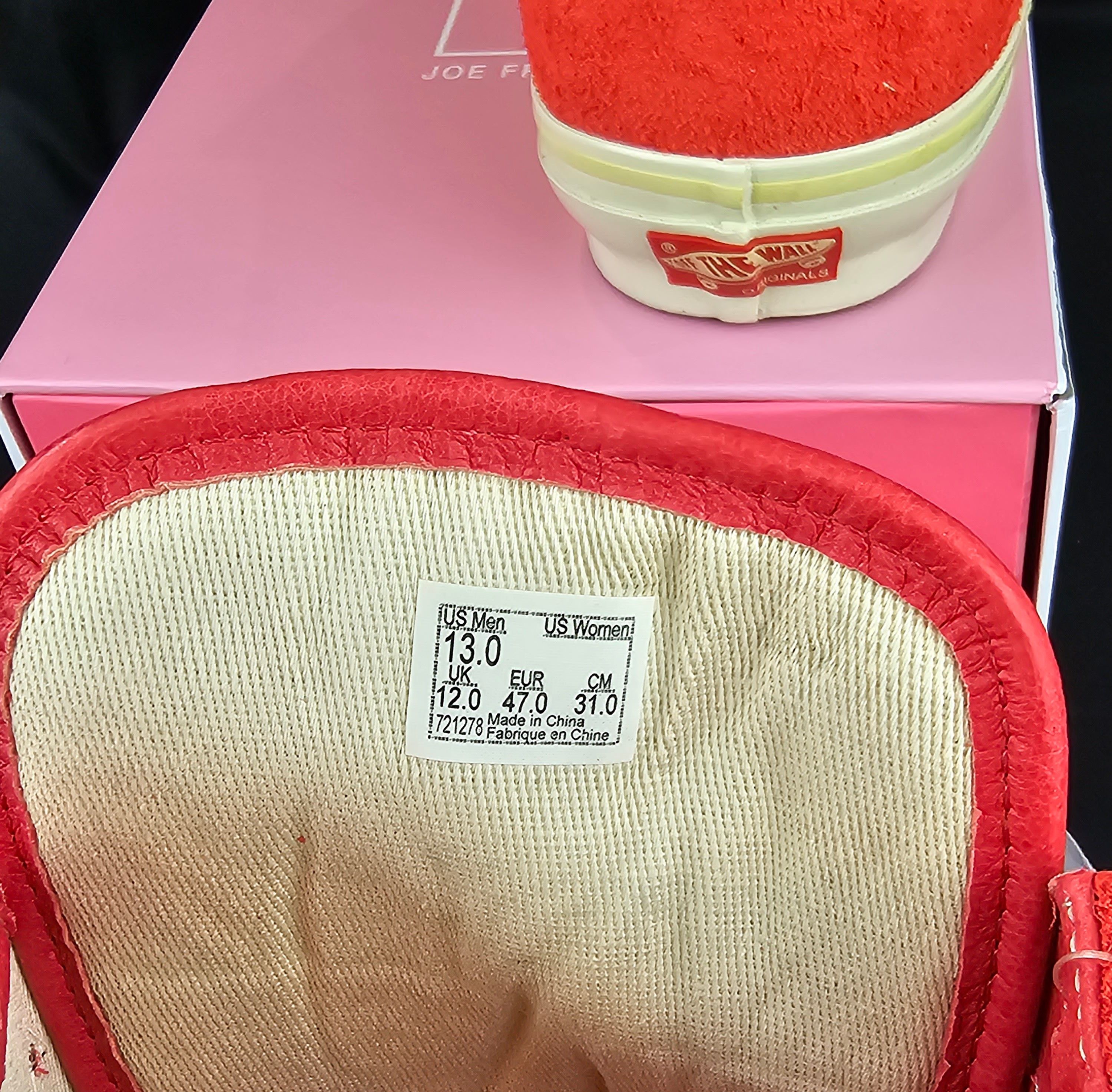 Joe Freshgoods Joe Freshgoods x Vans OG Style 36 LX "The Honeymoon Stage" Size US 13 / EU 46 - 10 Thumbnail