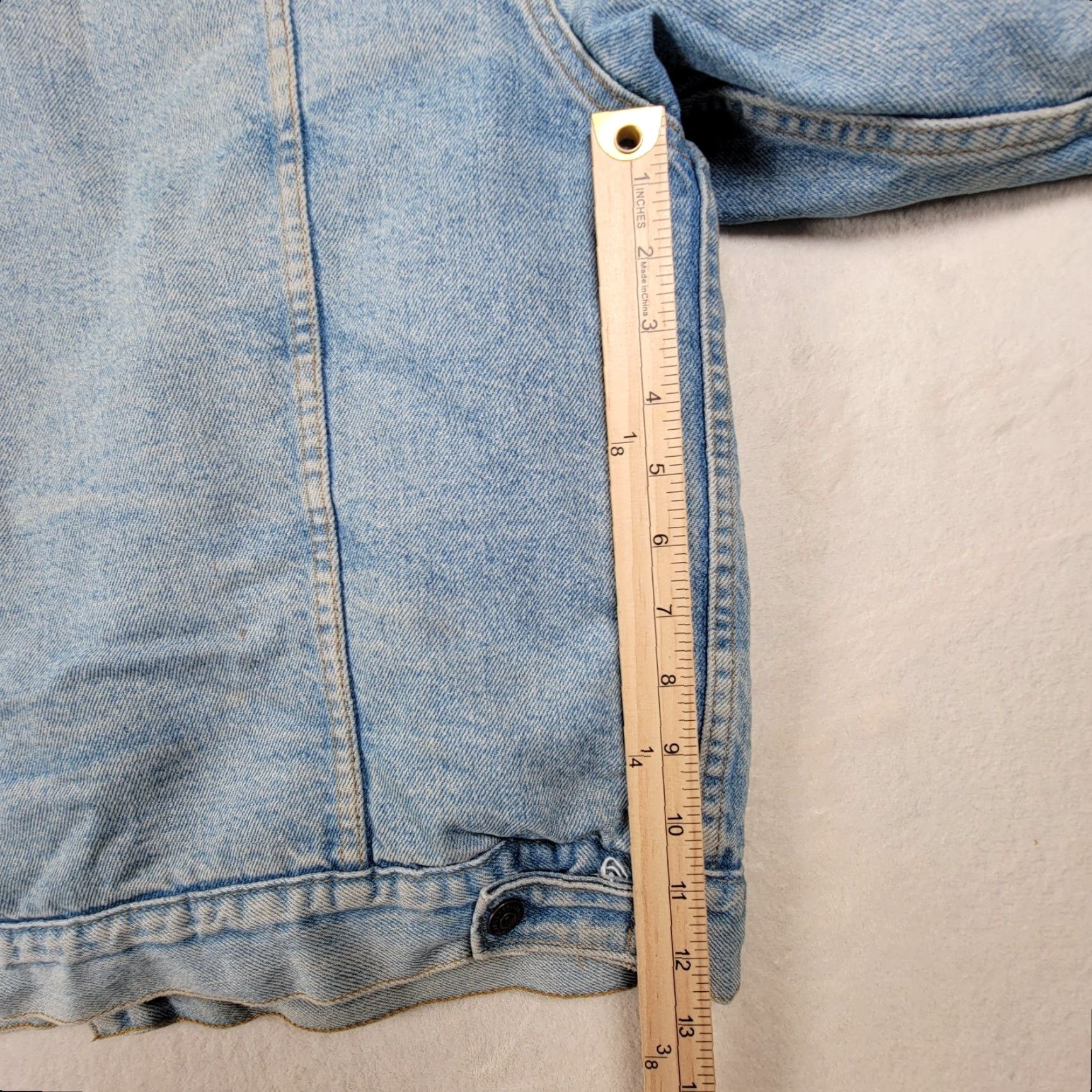 Levi's VINTAGE Levi's 527 Jacket Men XL Denim Blue Sherpa Lined USA 80s Bomber Jacket Mid-Length Regular Fit Size US XL / EU 56 / 4 - 6 Thumbnail