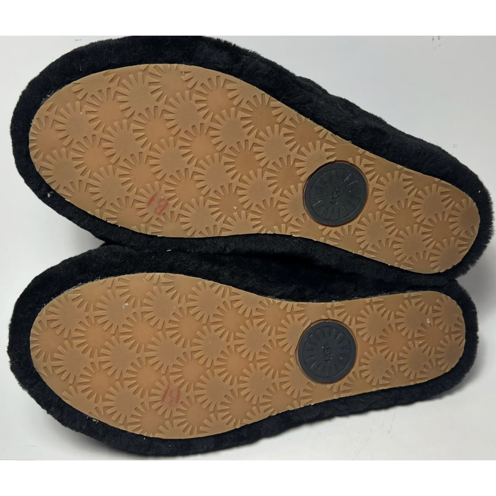 Ugg UGG Fluff Yeah Slides Women Slipper Open Toe Black Faux Fur 8 Shoes Casual Womens Australia Pattern Logo Straps 39 EU Size US 8 / IT 38 - 6 Thumbnail