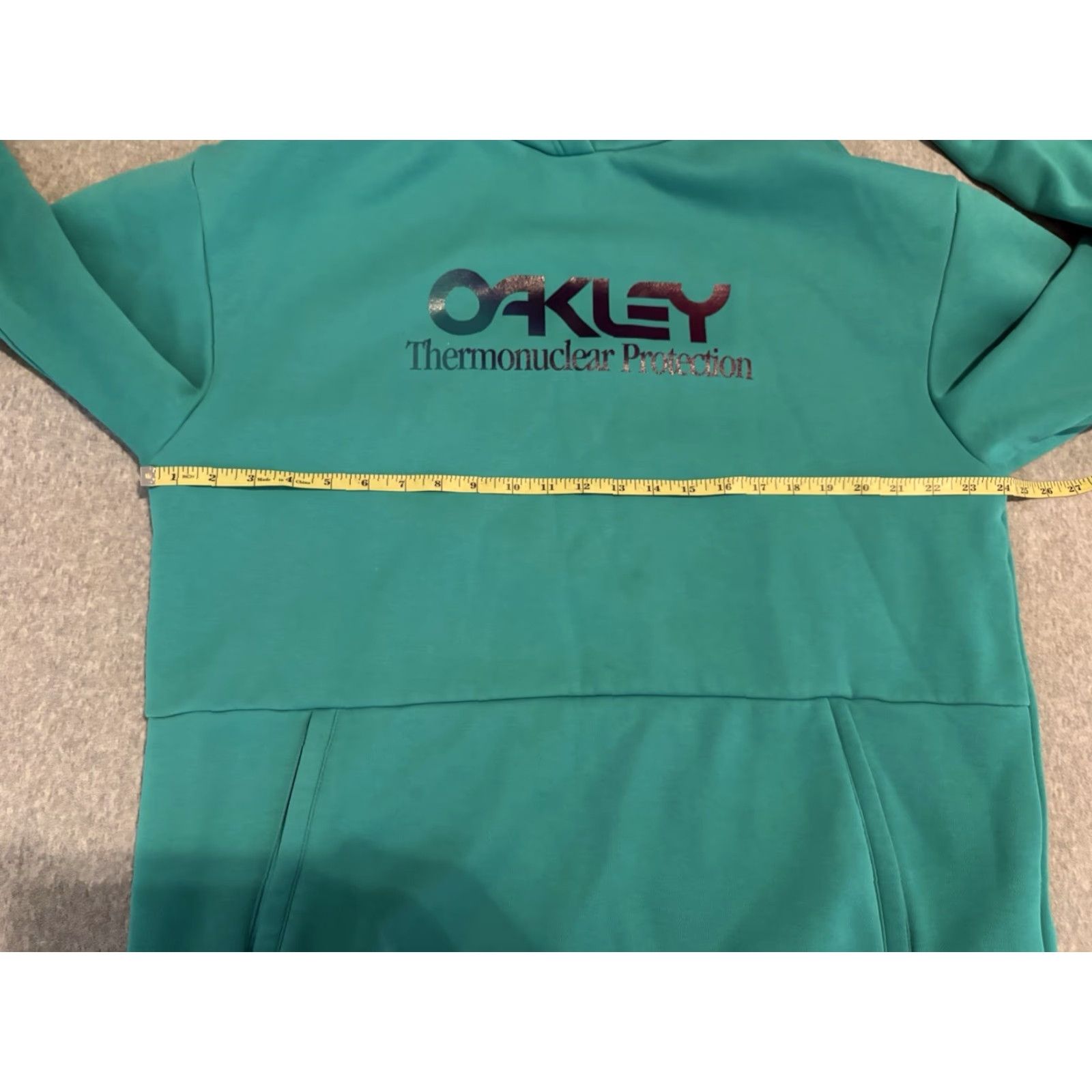 Oakley Oakley Hooded Pullover Hoodie Sweatshirt 2XL Green Men Long Sleeve Fleece Solid Thermonuclear Protection Size US XXL / EU 58 / 5 - 6 Thumbnail