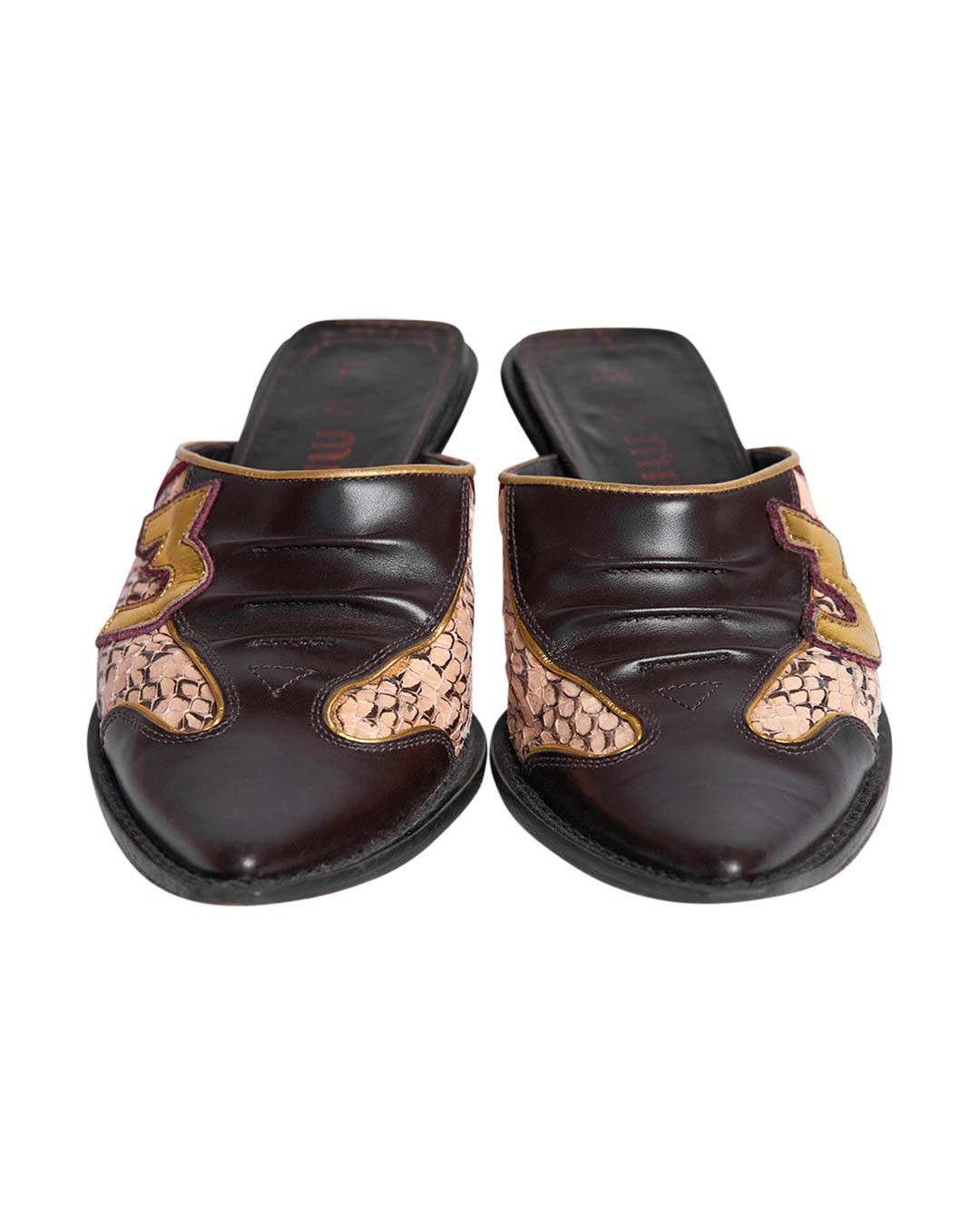 Miu Miu Miu Miu S/S2000 Number "3" Pointy Mules Size US 8 / IT 38 - 5 Thumbnail