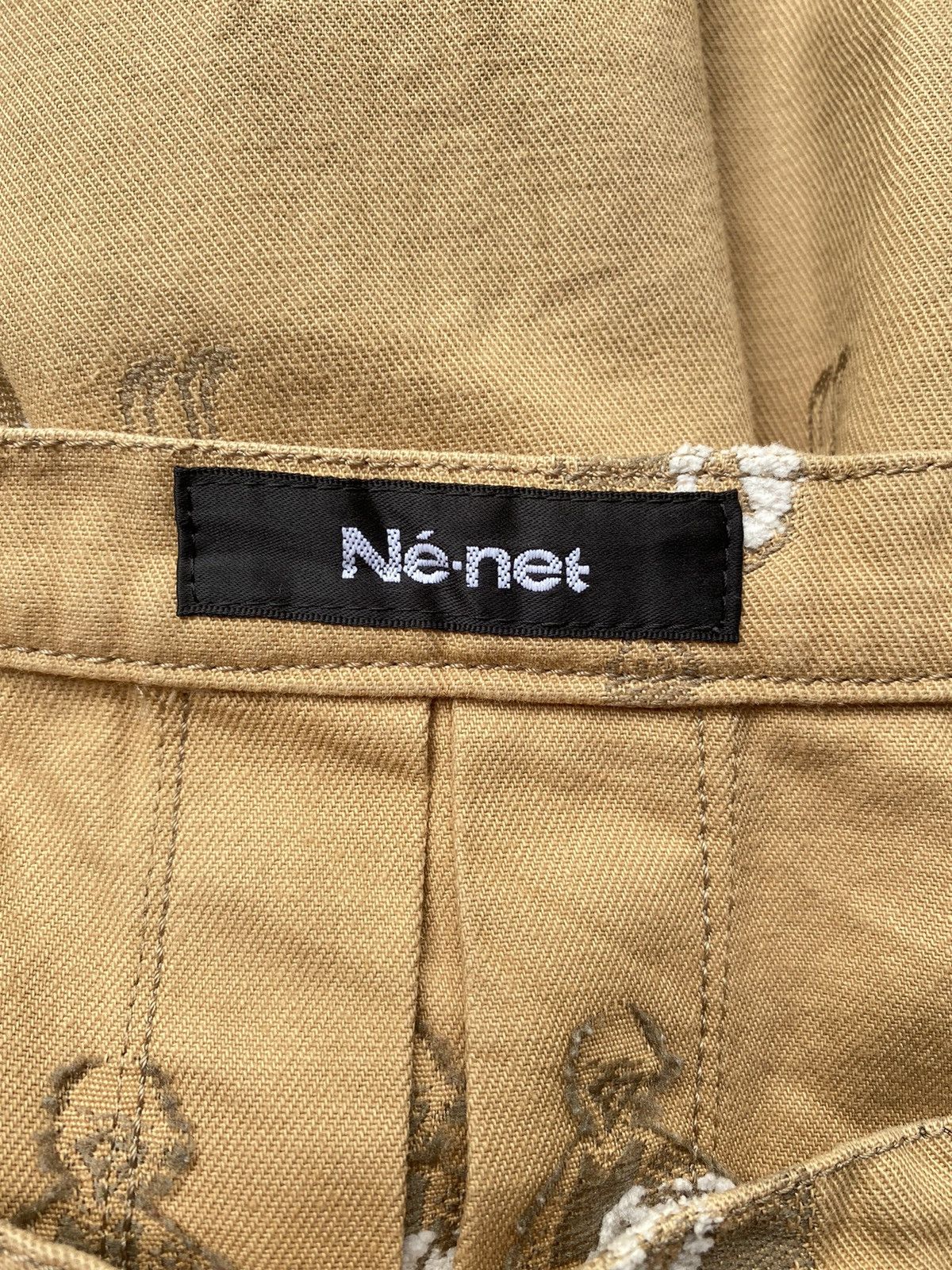 Ne-Net Né-net Beige A-Line Skirt with Embroidered Figure Pattern Size 26" / US 2 / IT 38 - 10 Thumbnail