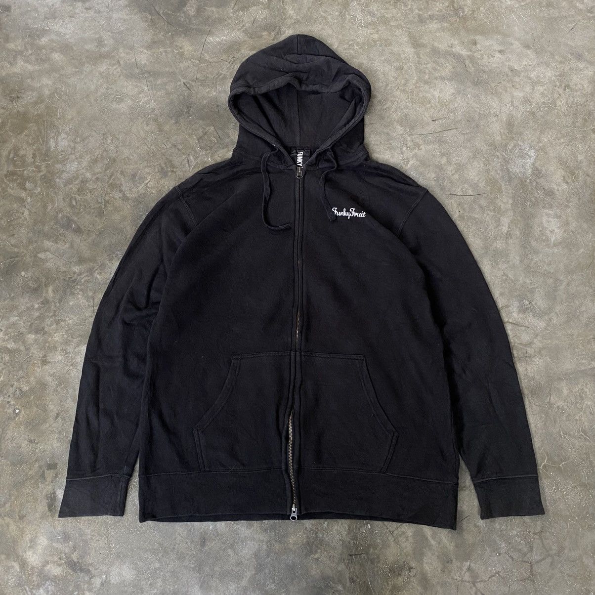 Hysteric Glamour 2000s Frunky Fruit Y2K Style Graphic Black Double Zip Hoodie Size US XXL / EU 58 / 5 - 3 Thumbnail