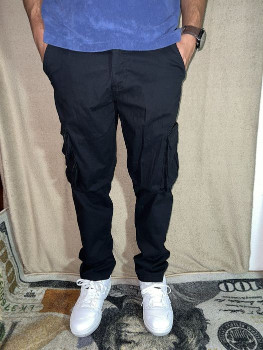 Vintage 30 x 30 Tactical Mens Vintage Black Cargo Pants Travis Scott