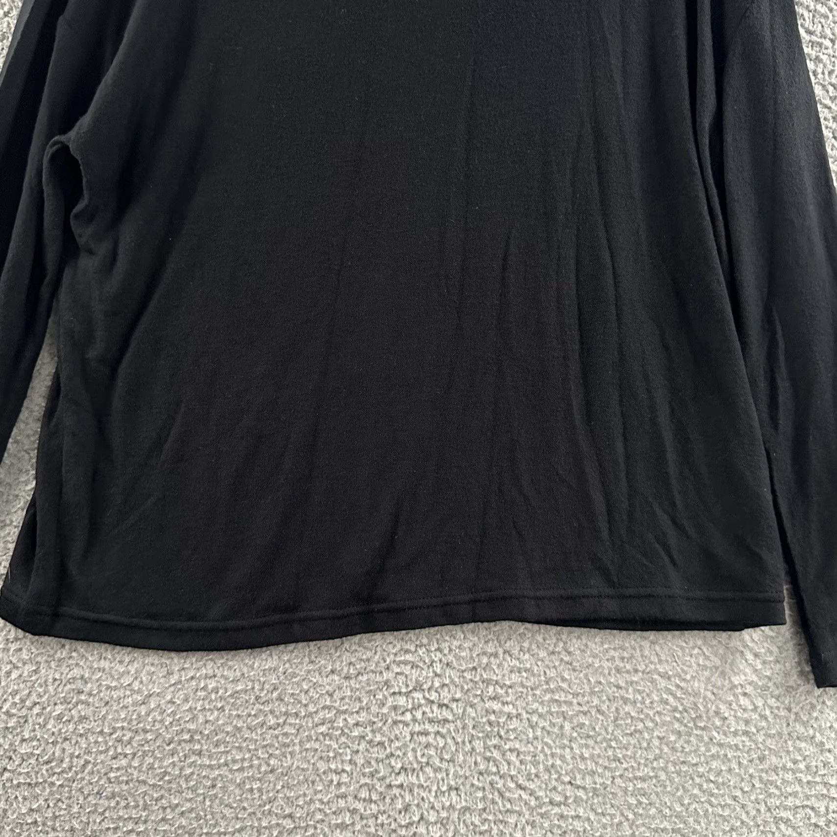 Old Navy Old Navy Womens Sweater Black XS Lightweight Long Sleeve Rayon Blend Size XS / US 0-2 / IT 36-38 - 3 Thumbnail