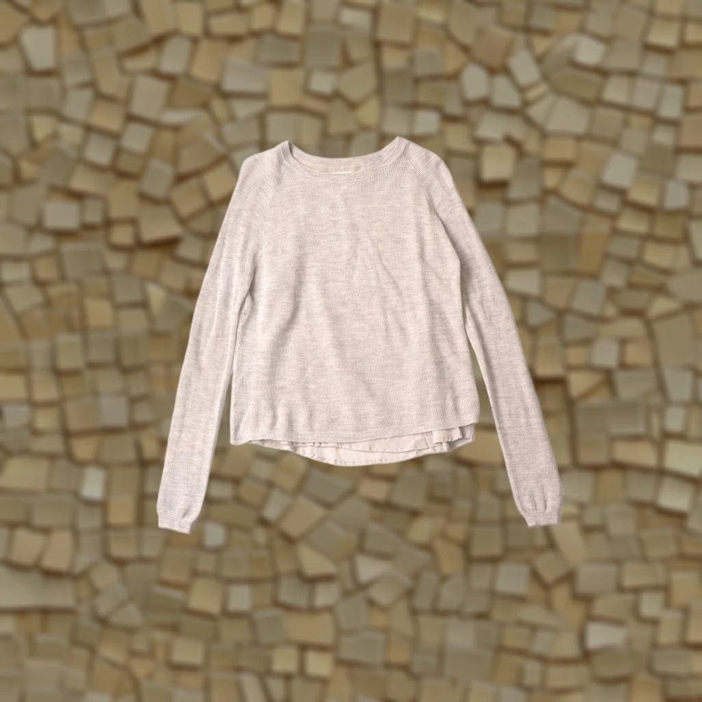 Vintage FTC Seacell Cashmere Silk Gray Pullover Sweater, M, Women, Size M, Cashmere, Pullover, Made in PRC, Used with minor wear Size M / US 6-8 / IT 42-44 - 1 Thumbnail