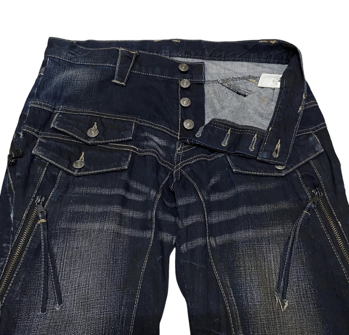 If Six Was Nine Rare Design Vintage Japanese Brand PPFM Tactical Jeans 1990s Size US 34 / EU 50 - 6 Thumbnail