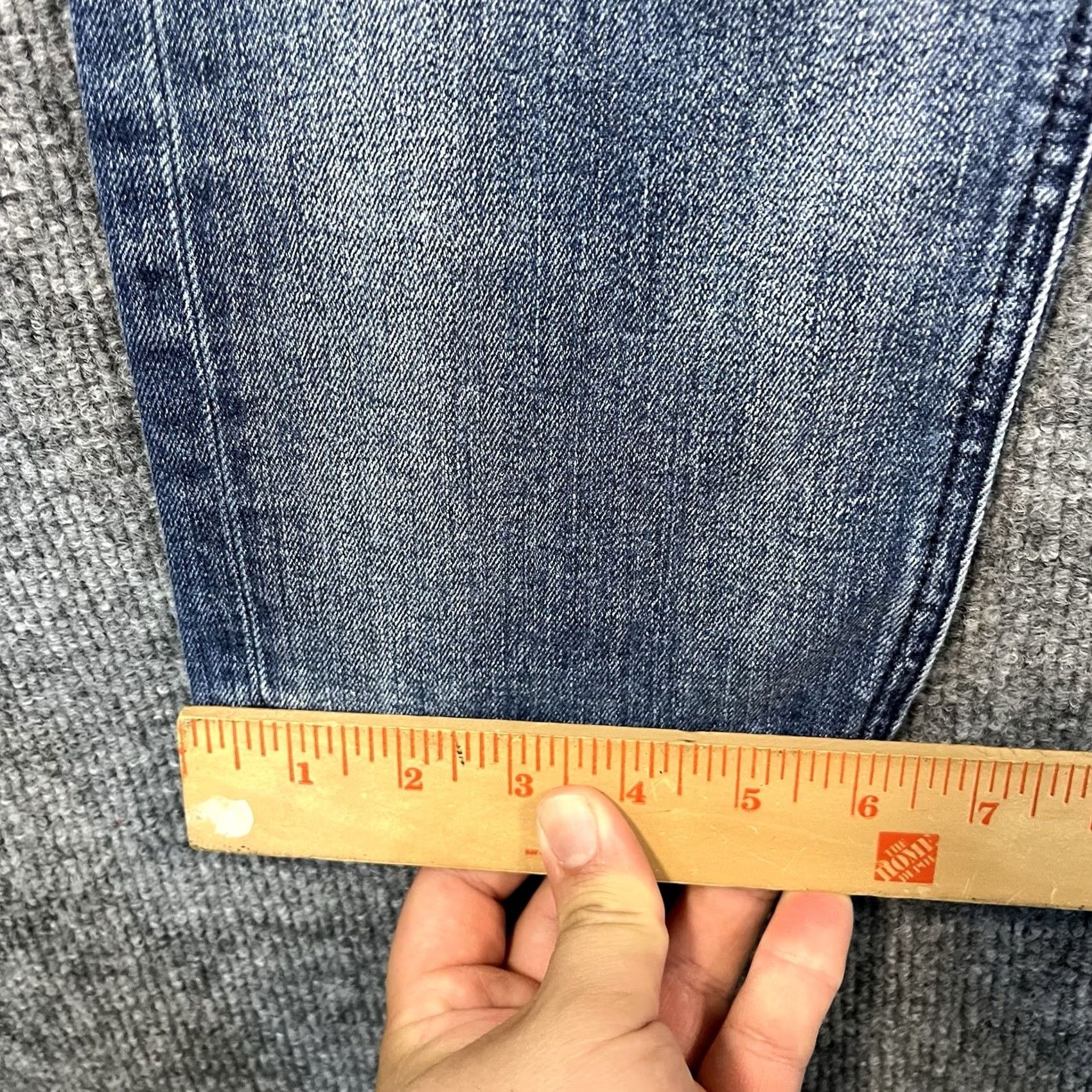 Diesel Diesel Tepphar Mens Stretch Jeans 34x32 Blue Button Fly Faded Whiskers Size US 34 / EU 50 - 6 Thumbnail
