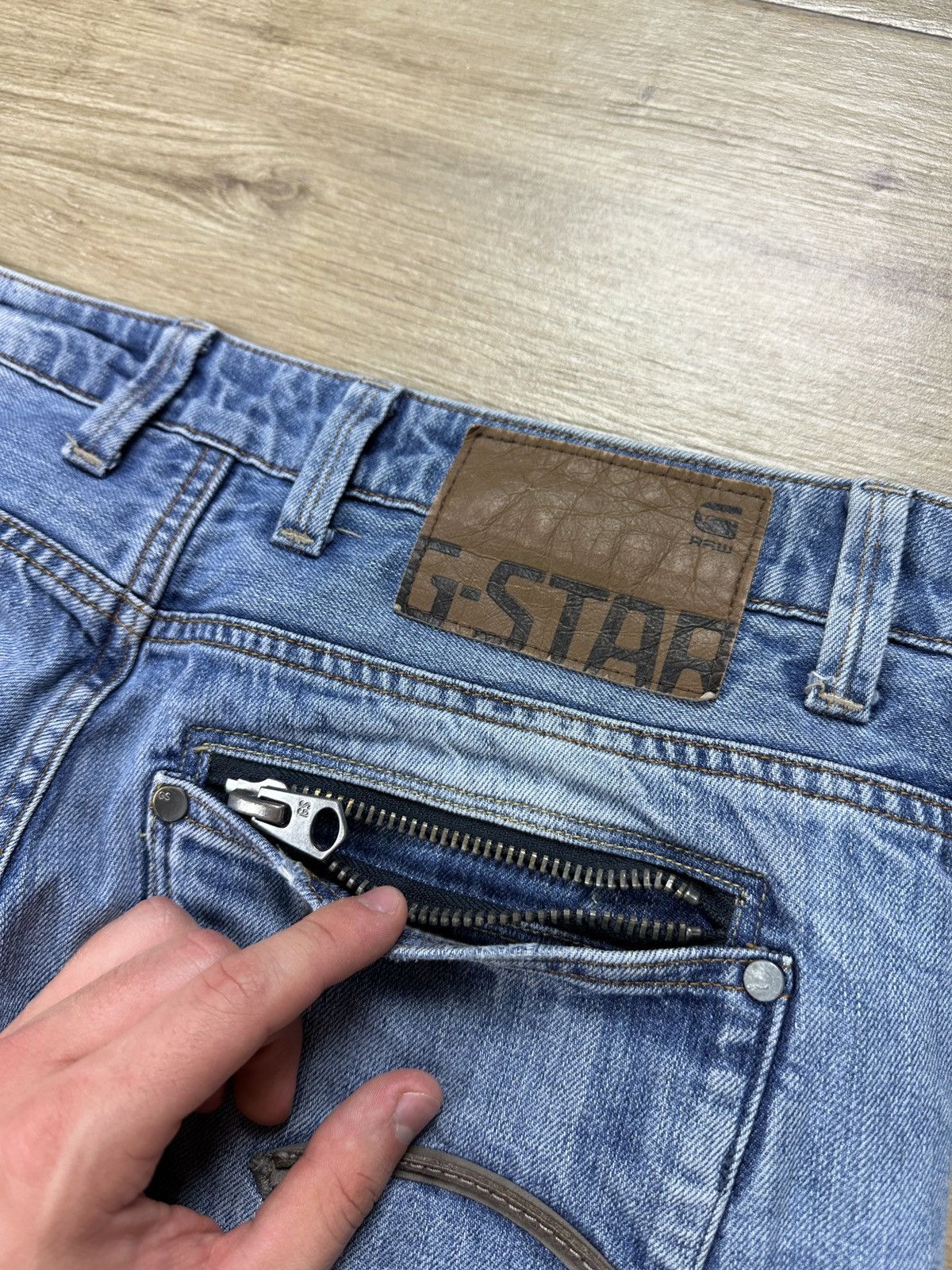 G-Star × Vintage Vintage G-Star Raw Attacc Low Straight Denim Jeans Size US 32 / EU 48 - 15 Thumbnail