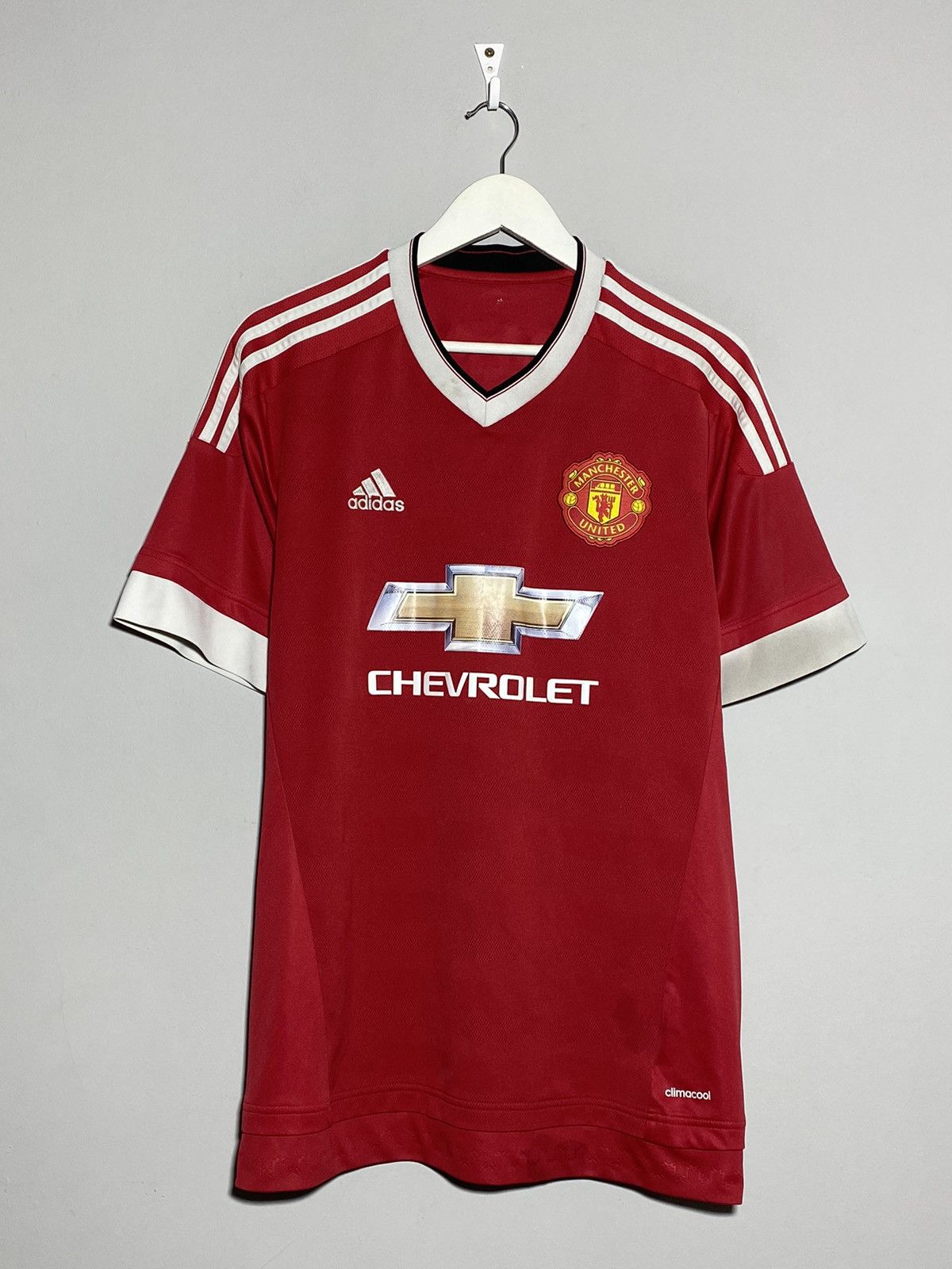 Adidas #7 Memphis Depay Manchester United 2015 2016 Home Jersey Size US L / EU 52-54 / 3 - 2 Thumbnail