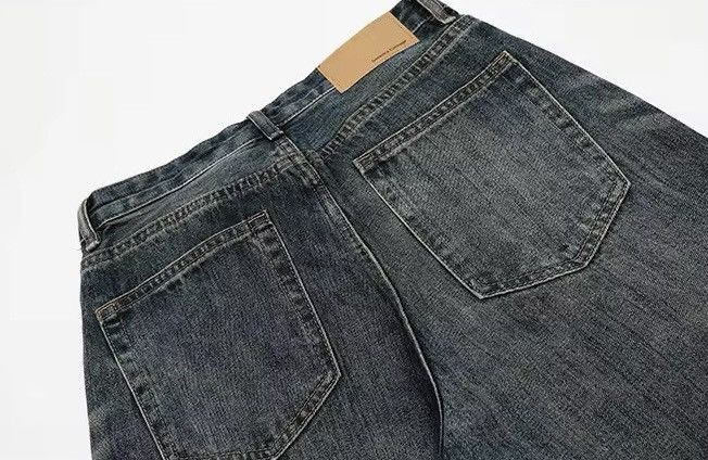 Jean Vintage Washed Loose Straight Jeans Size US 32 / EU 48 - 8 Thumbnail