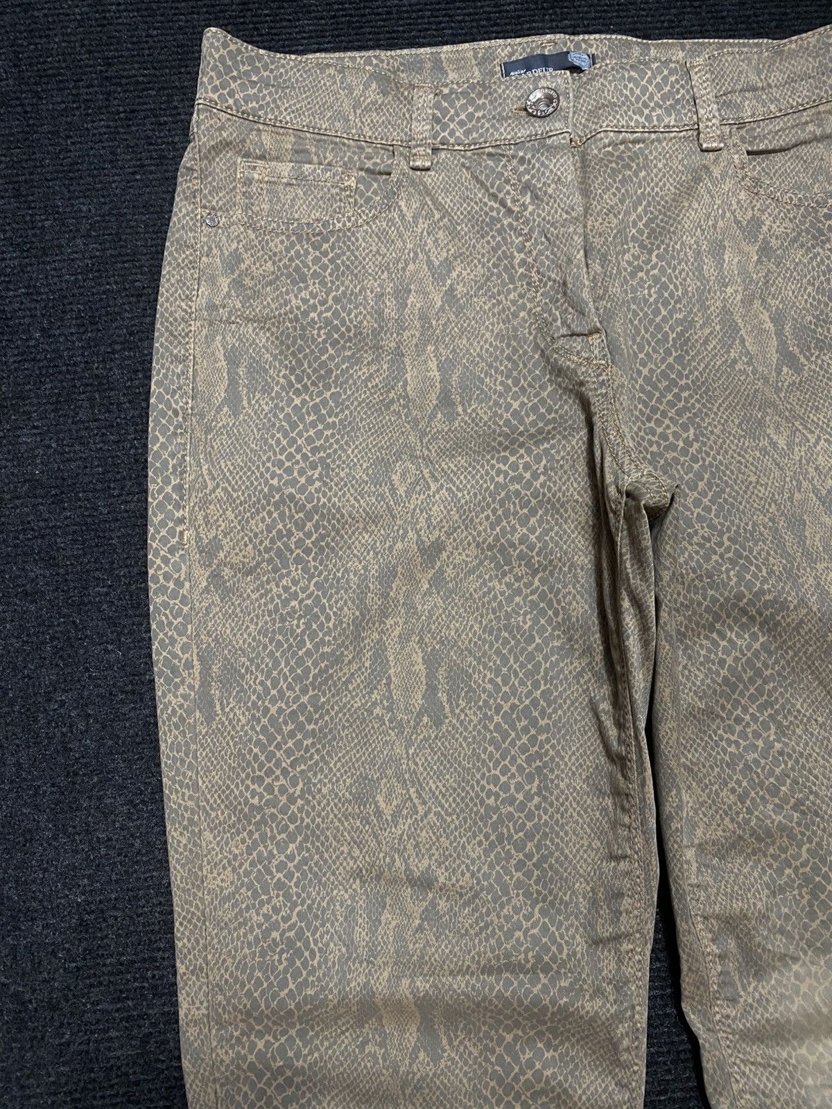 Japanese Brand Atelier GARDEUR Snake Skin Printed regular fit Size US 31 - 3 Thumbnail