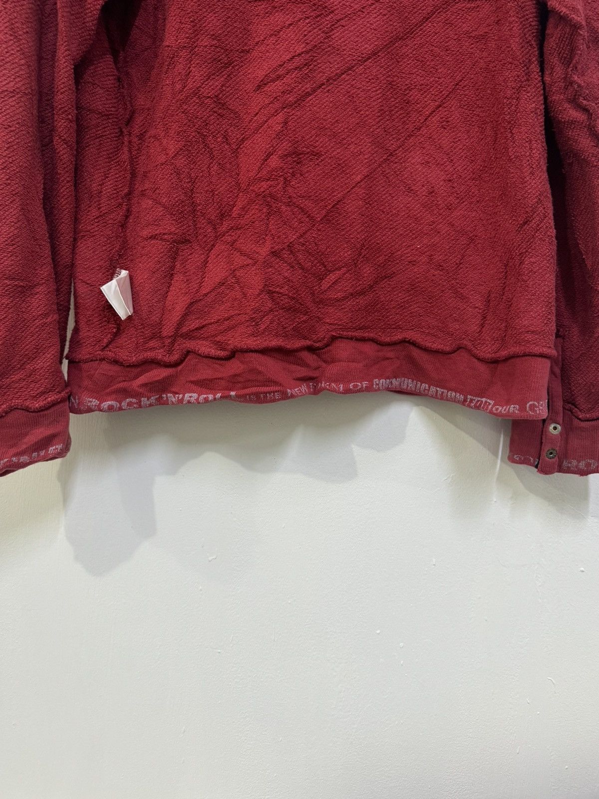 PPFM 💥 PPFM STRIPE RED BLACK GRUNGE DESTROYED DAMAGE KURT COBAIN Size US M / EU 48-50 / 2 - 16 Thumbnail