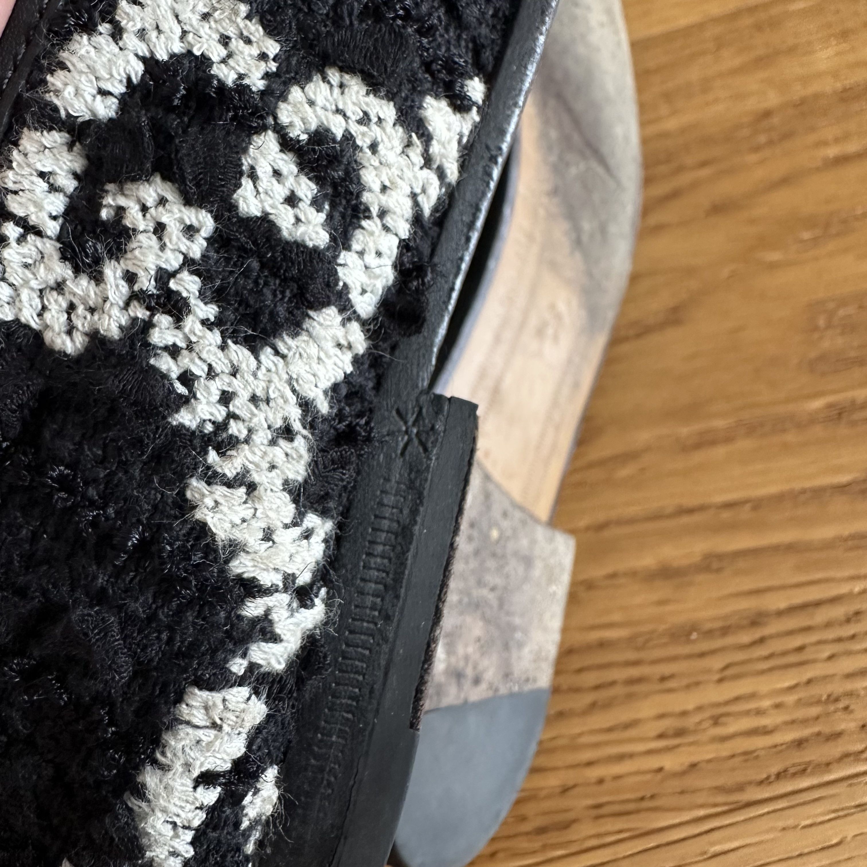 Gucci GUCCI Jordaan loafers in black and white GG Tweed Size US 6.5 / IT 36.5 - 11 Thumbnail