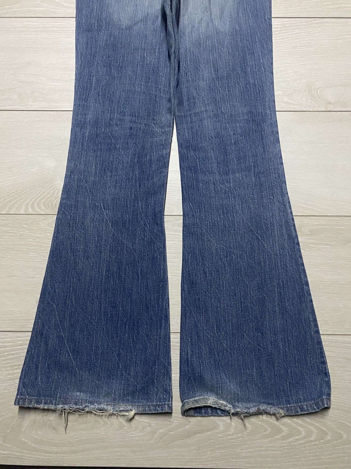 Edwin Vintage Miss Edwin 503 Blue Wash Flare Jeans Size US 30 / EU 46 - 6 Thumbnail