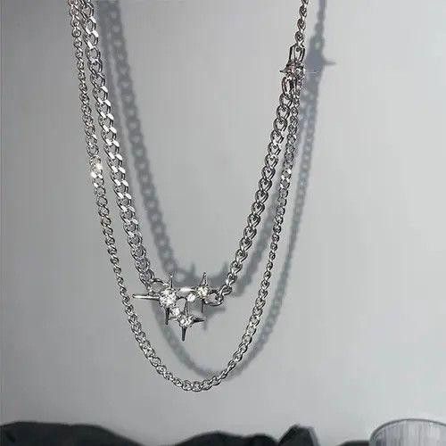 Jewelry Sparkling Starts y2k Necklace Size ONE SIZE - 3 Thumbnail
