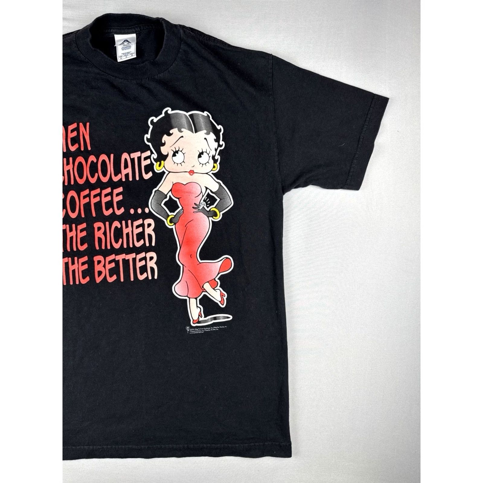AAA VINTAGE Betty Boop Shirt Mens 2006 Black M Short Sleeve Cotton Graphic Tee Size US M / EU 48-50 / 2 - 6 Thumbnail