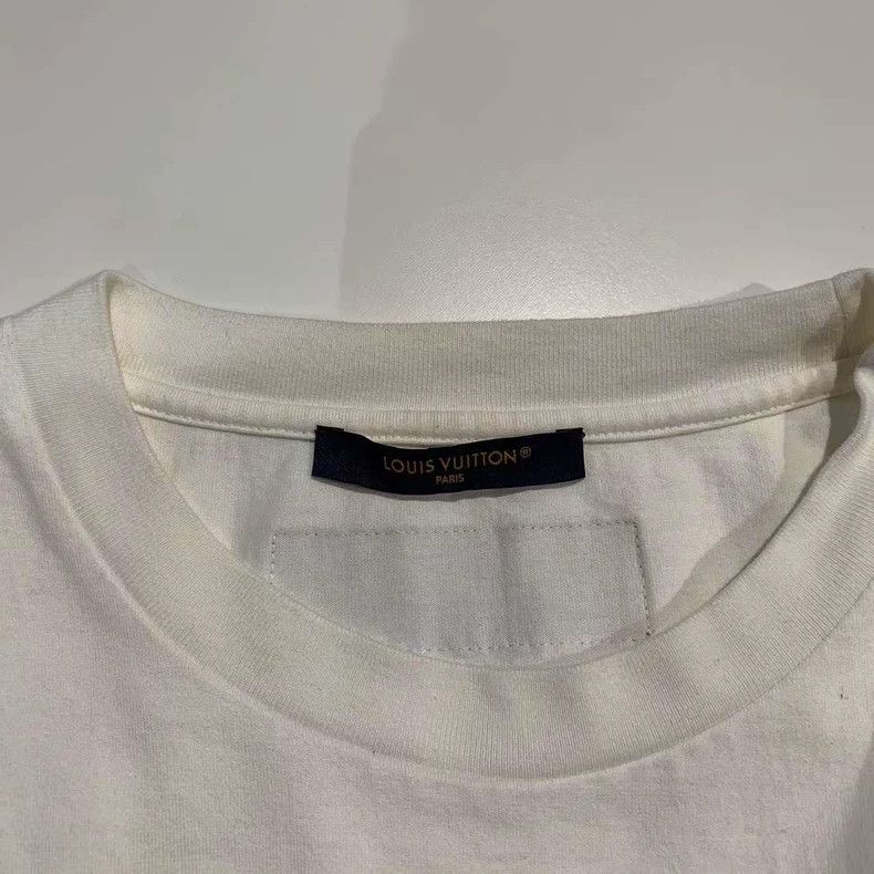 Louis Vuitton louis vuitton White Logo Short Sleeve 2501-Nextarrow Size US XL / EU 56 / 4 - 3 Thumbnail
