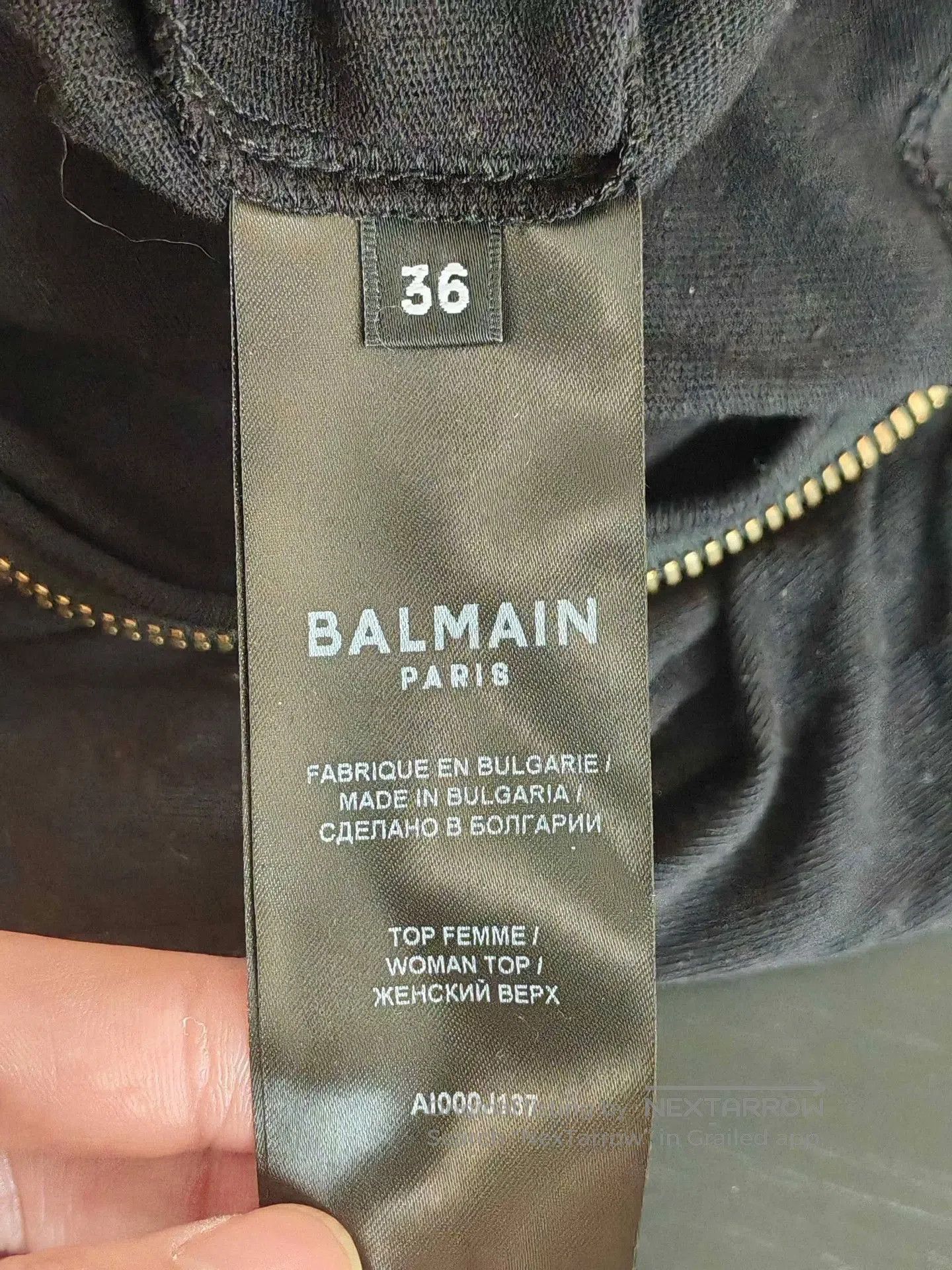 Balmain Balmain Black Zip Jumpsuit Size 36. Size XS / US 0-2 / IT 36-38 - 5 Thumbnail