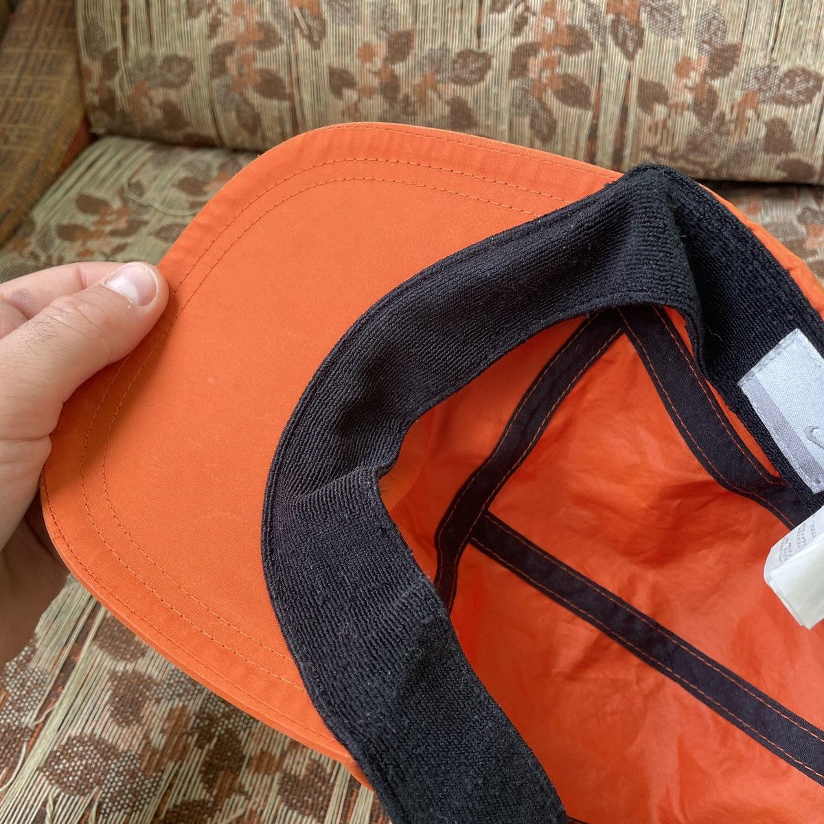 Nike Vintage Nike Nylon 5 Panel Cap Hat Orange Mens One Size Size ONE SIZE - 19 Thumbnail