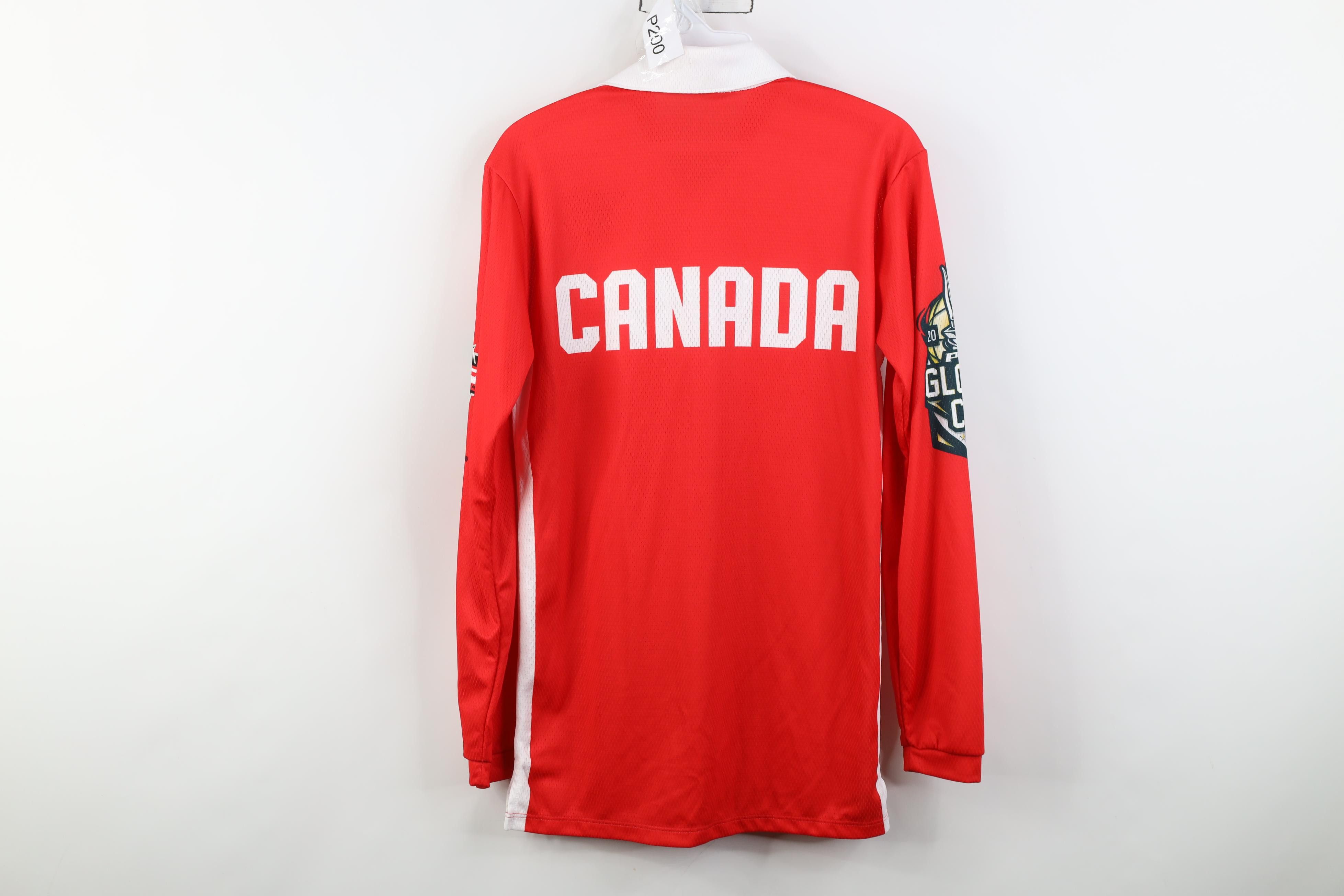 Vintage 2017 PBR Global Cup Canada Western Rodeo Bull Riding Polo Size US XS / EU 42 / 0 - 13 Thumbnail