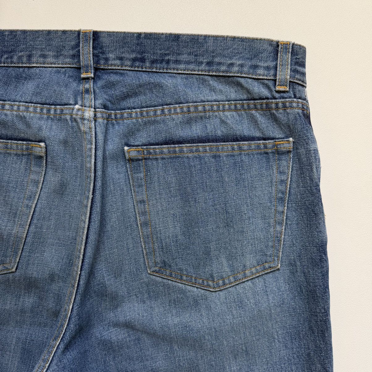 Helmut Lang OG ‘Whiskered Blue Denim’ Jeans Size US 36 / EU 52 - 15 Thumbnail