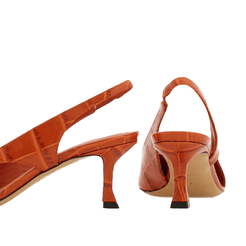 Salvatore Ferragamo o1s1rm0924 Mini Bow Slingback Pumps in Brown Size US 7.5 / IT 37.5 - 4 Thumbnail