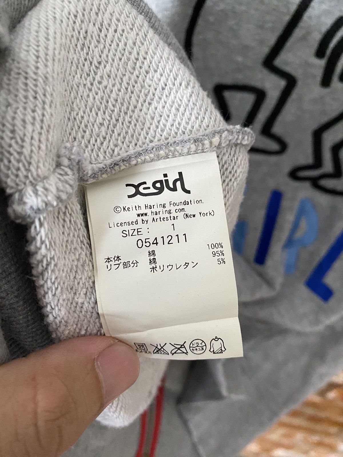 Japanese Brand × Keith Haring X-GIRL X Keith Haring Embroidery hoodie Size M / US 6-8 / IT 42-44 - 12 Thumbnail