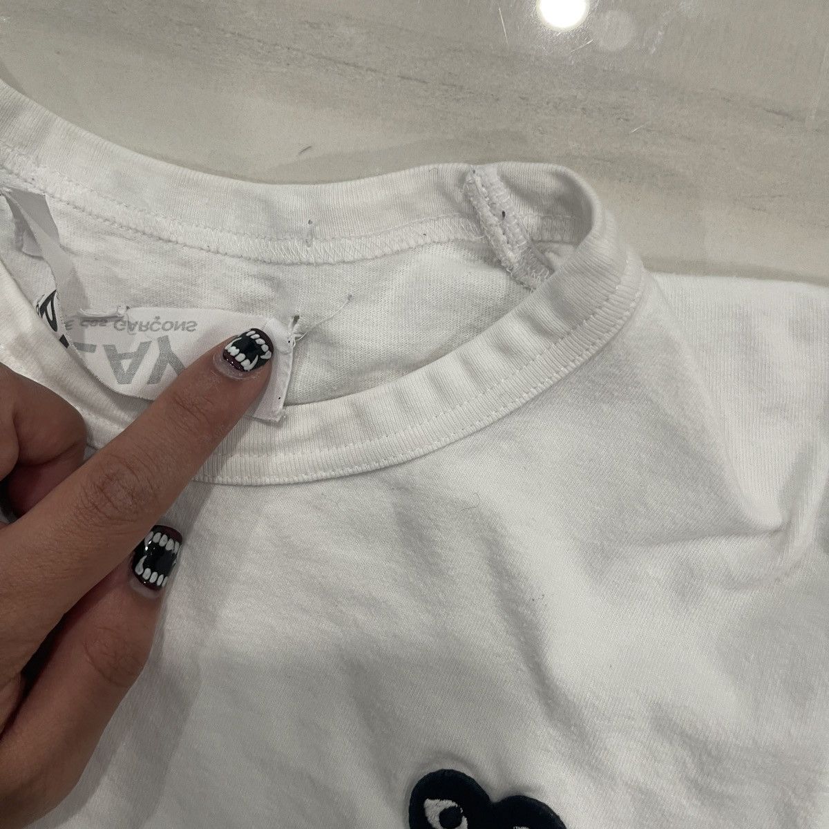 Comme des Garcons PLAY CDG Play Black Heart T Shirt Size US S / EU 44-46 / 1 - 4 Thumbnail