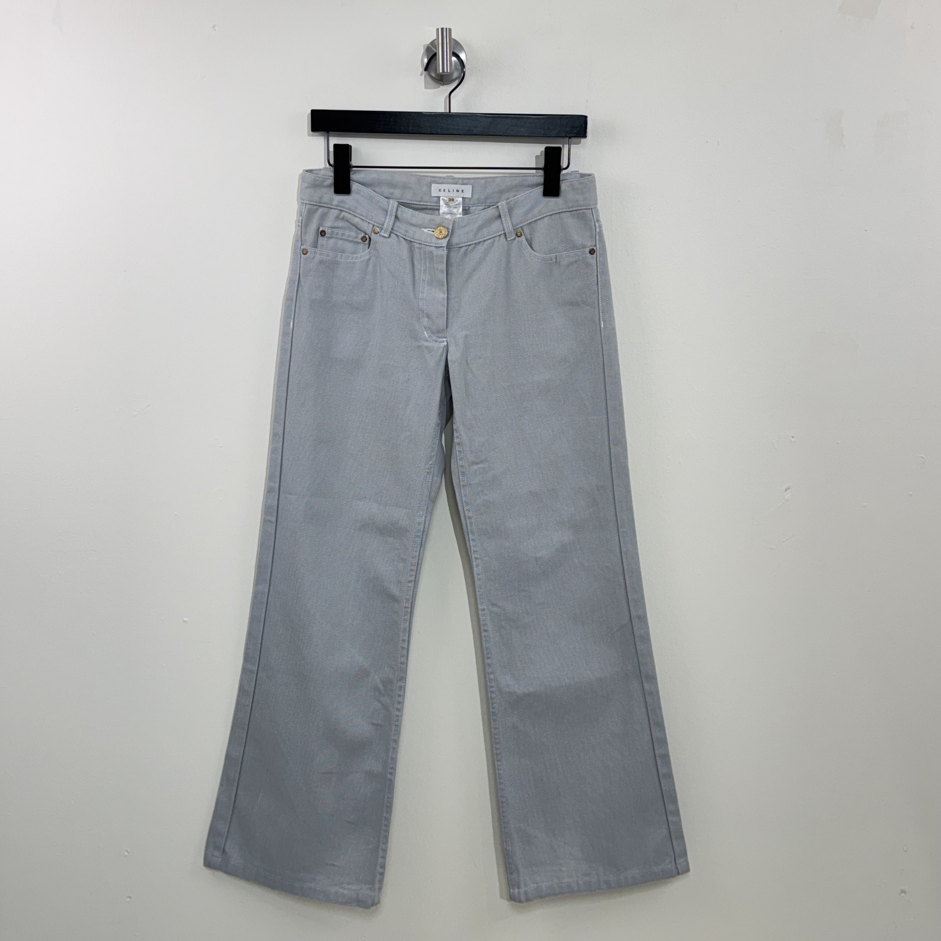 Celine Celine Bootcut Cotton Pants Size 30" / US 8 / IT 44 - 1 Thumbnail