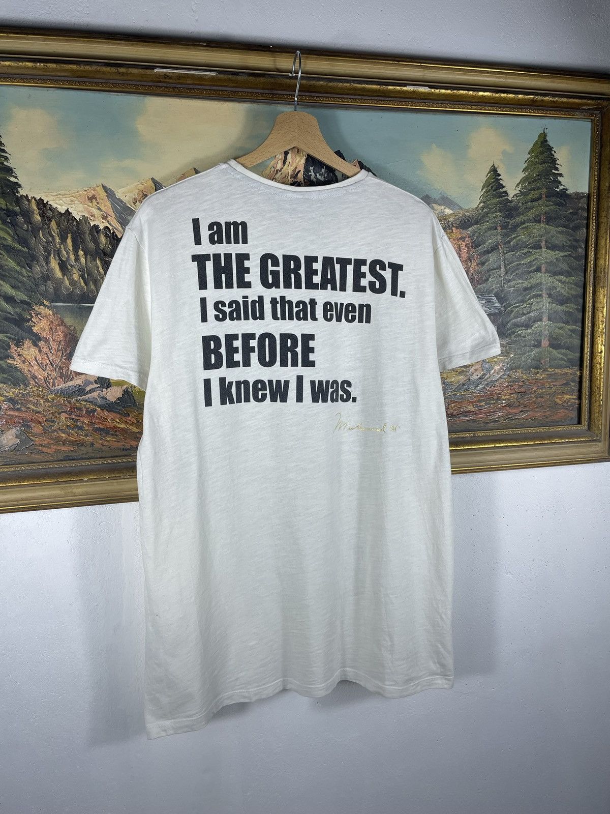 Vintage Vintage Muhammad Ali All Overprint T Shirt Tee Aop 00s Rare Size US XL / EU 56 / 4 - 9 Thumbnail