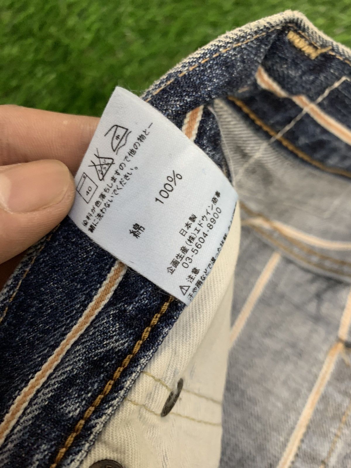 Edwin × Japanese Brand × Vintage Vintage Edwin Selvedge 13oz Grand Blue denim Size US 29 - 11 Thumbnail