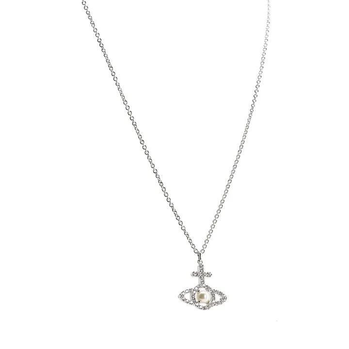 Vivienne Westwood Vivienne Westwood Olympia Cross Saturn Pendant Necklace 0079 Size ONE SIZE - 1 Thumbnail