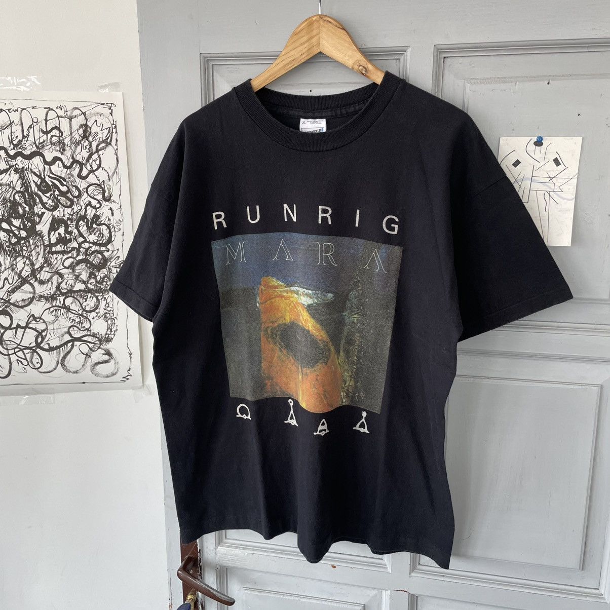 Band Tees × Vintage Vintage 1995 Runrig Mara Rock T-shirt single stitch Size US XL / EU 56 / 4 - 2 Thumbnail