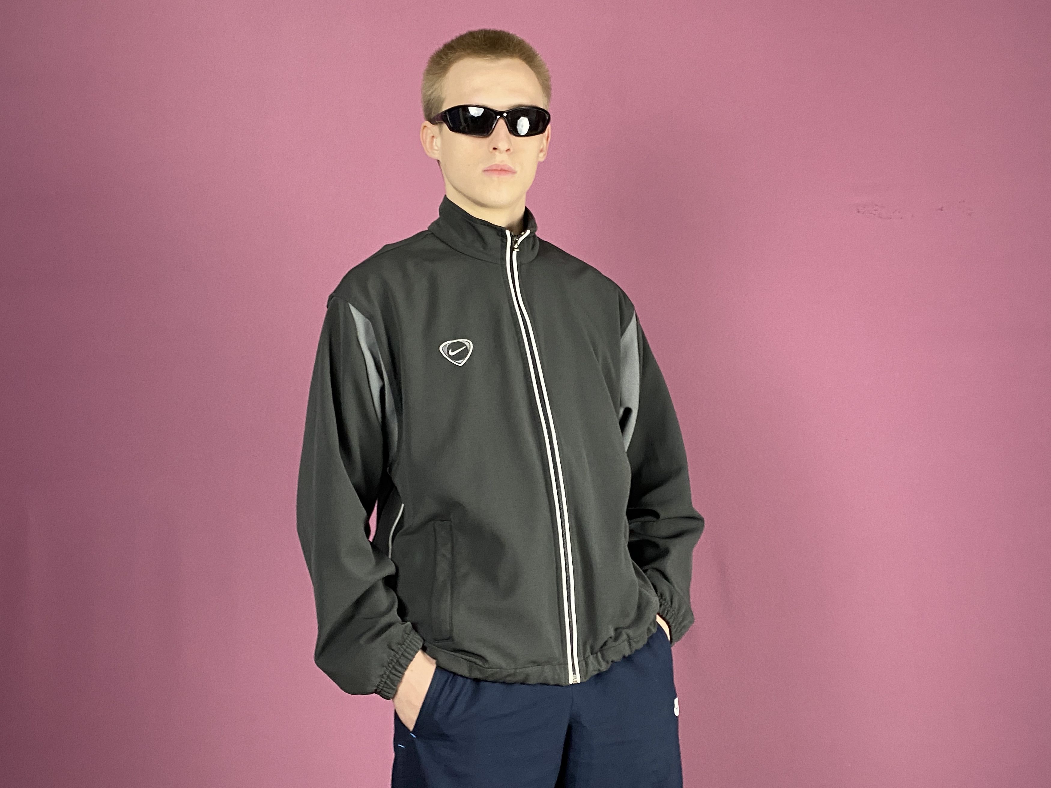 Nike × Vintage 90s Nike Vintage Men's Track Jacket - S Size US S / EU 44-46 / 1 - 4 Thumbnail