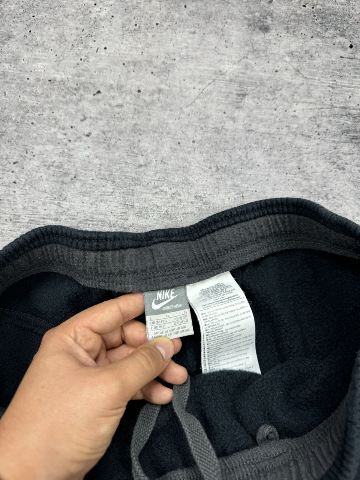 Nike × Vintage Vintage Nike Y2K Style Drill Swoosh Logo Sweatpants Pants Size US 34 / EU 50 - 10 Thumbnail