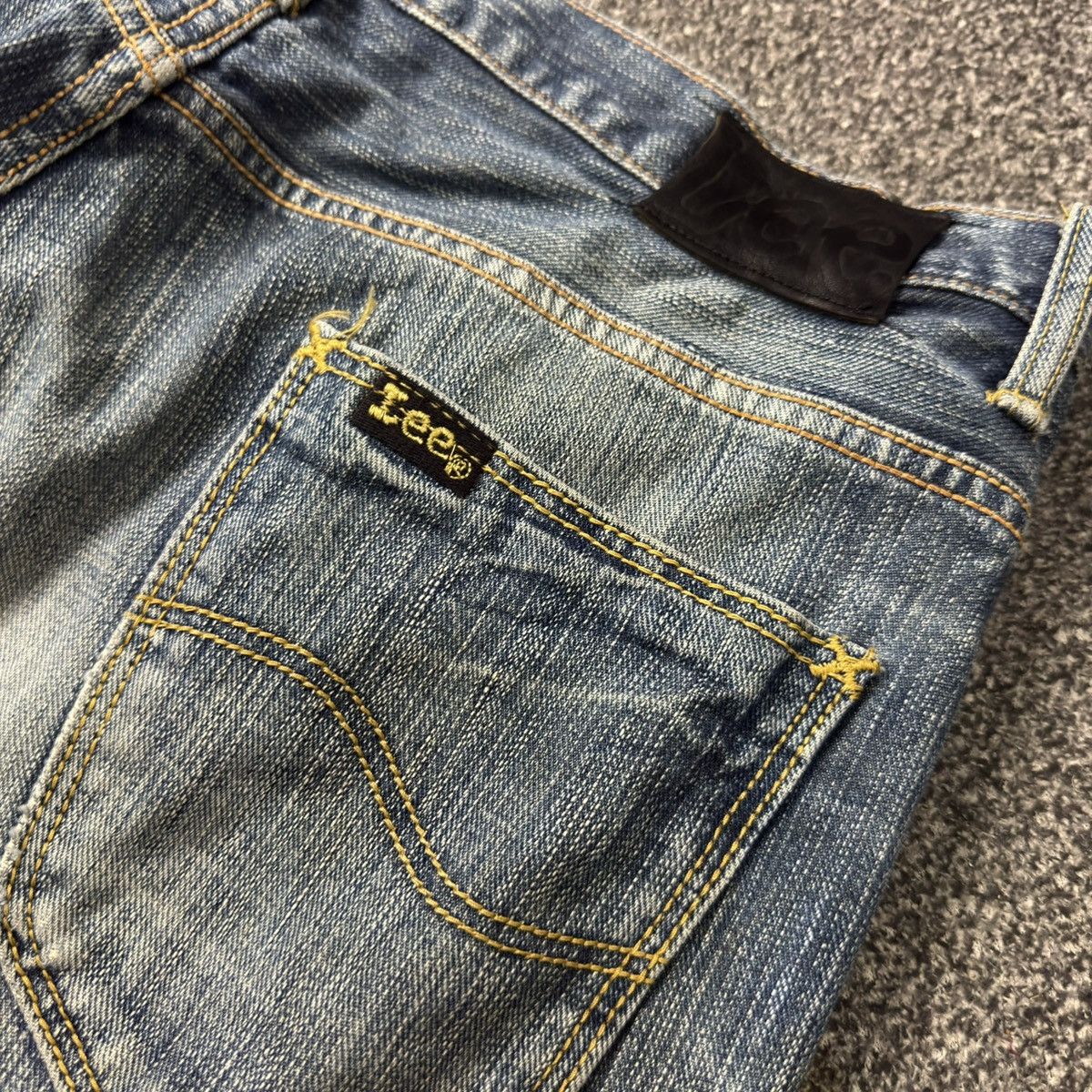 Denim & Co. 🔥🇯🇵 Vintage 90s Japanese Lee Distressed Light Wash Denim Size US 34 / EU 50 - 11 Thumbnail