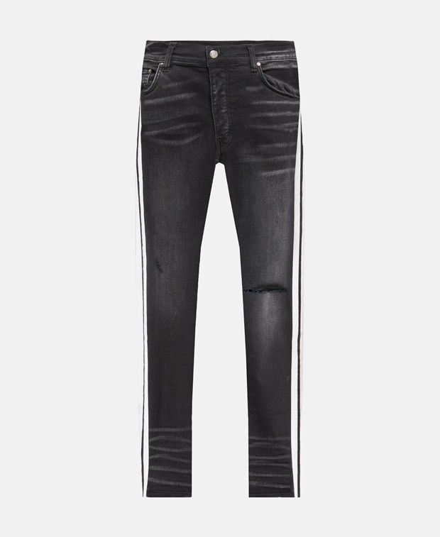 Amiri FLOCKED TRACK JEAN Slim fit jeans Size US 30 / EU 46 - 1 Thumbnail