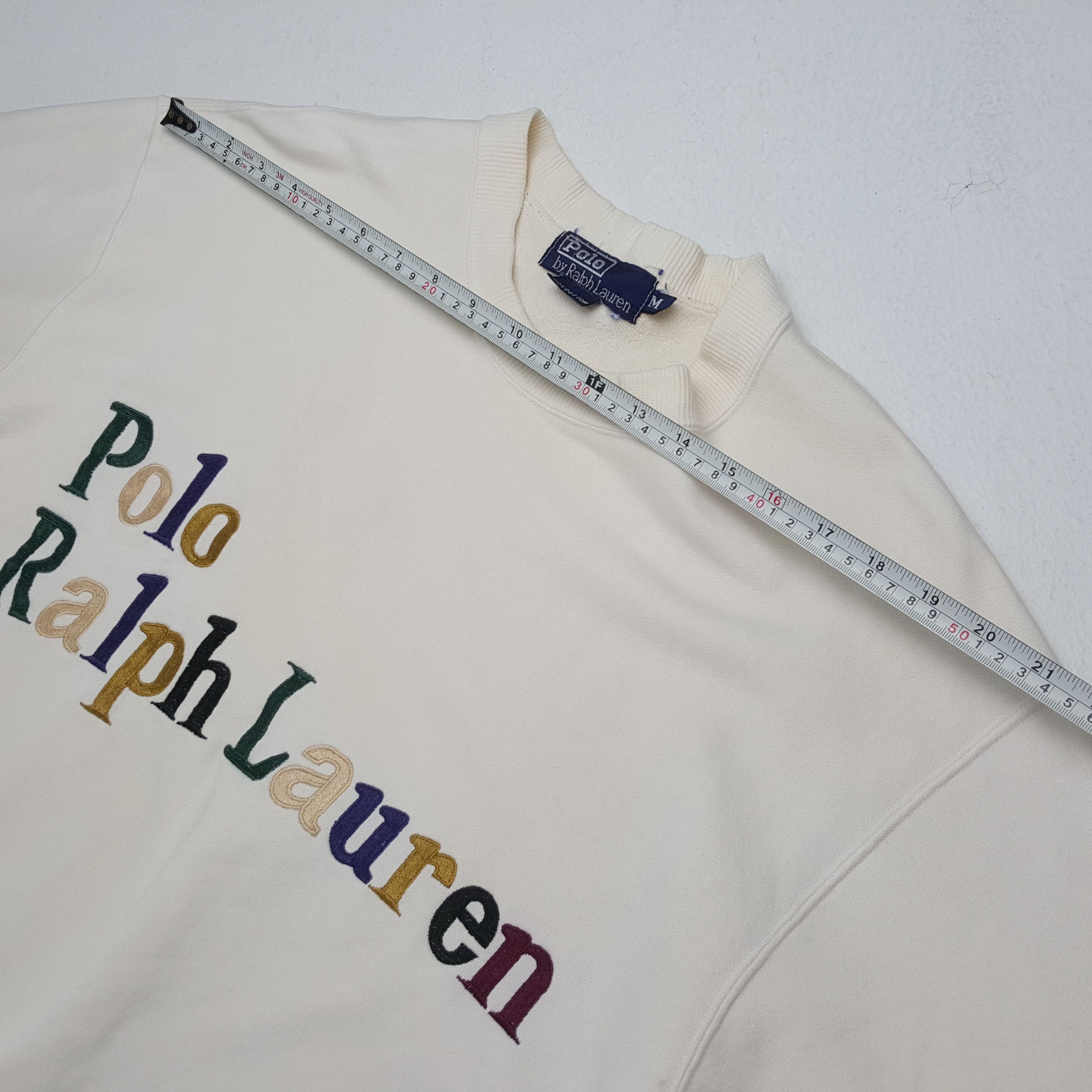 Polo Ralph Lauren × Vintage POLO by RALPH LAUREN Fashion Spellout Design Sweatshirt Size US M / EU 48-50 / 2 - 4 Thumbnail