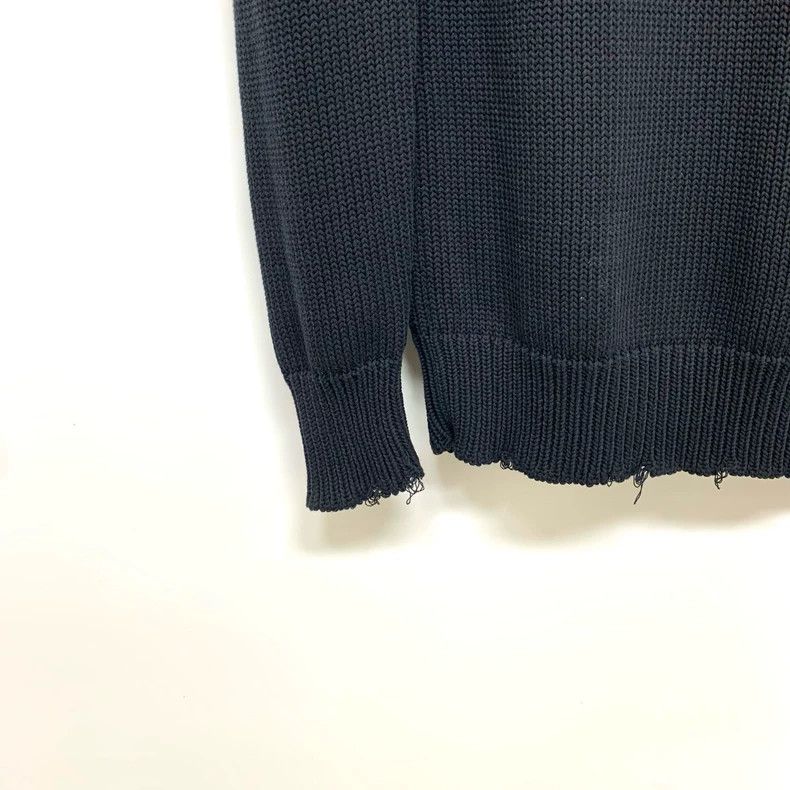Givenchy Givenchy Black distressed knit sweater, size S, shoulder w Size US S / EU 44-46 / 1 - 2 Thumbnail
