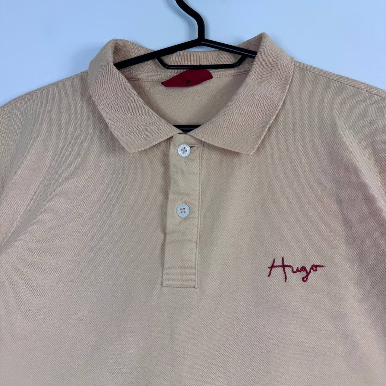 Hugo Boss Hugo Boss Hugo Polo Shirt Mens Beige Designer Casual Size M Size US M / EU 48-50 / 2 - 2 Thumbnail