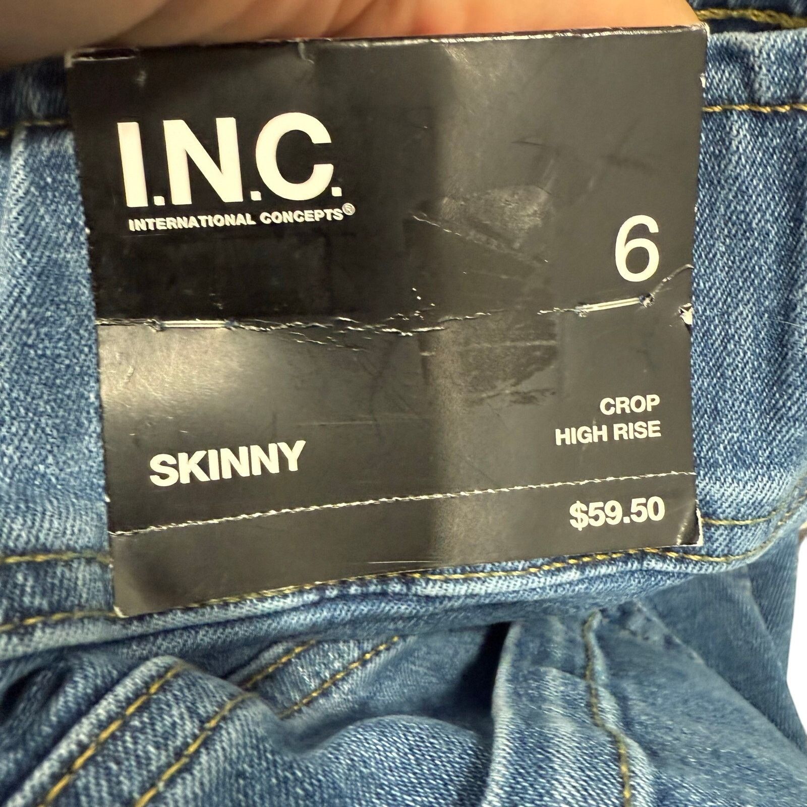 Macys INC International Concepts Skinny Jeans sz 6 NEW # G634 Size 28" / US 6 / IT 42 - 4 Thumbnail